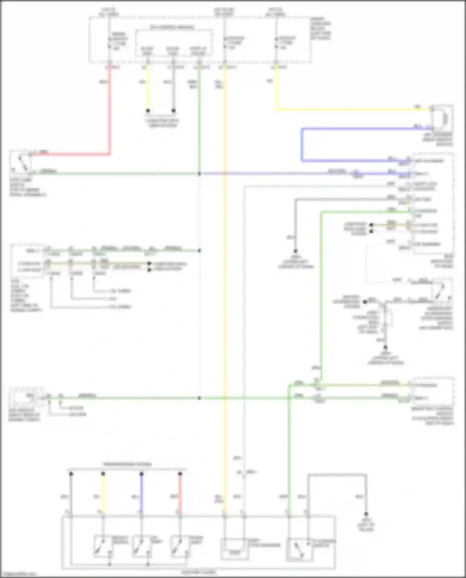 Wiring diagram hot in on or start for Kia Optima IV (2015-2018) (39 of 74)