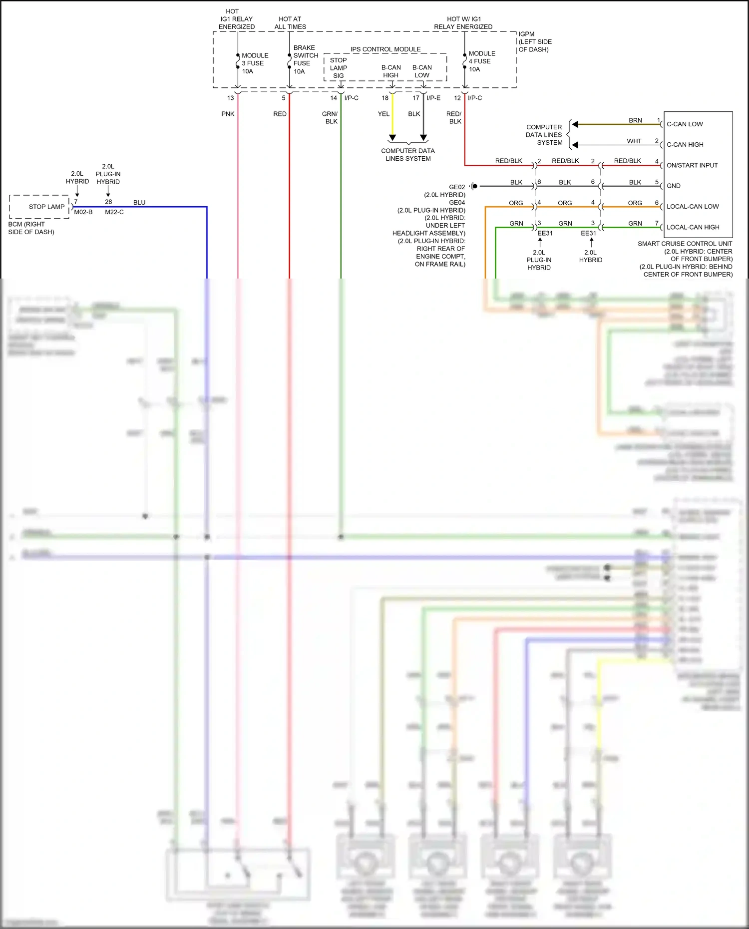 Kia Optima IV (2015-2018) hot w/ wiring diagram  (2 of 2)