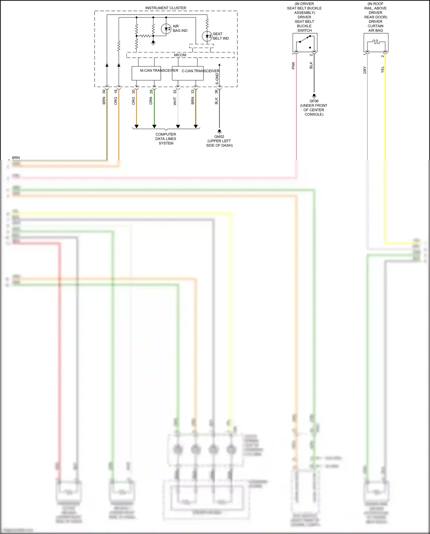 Kia Optima IV (2015-2018) instrument cluster wiring diagram  (15 of 83)