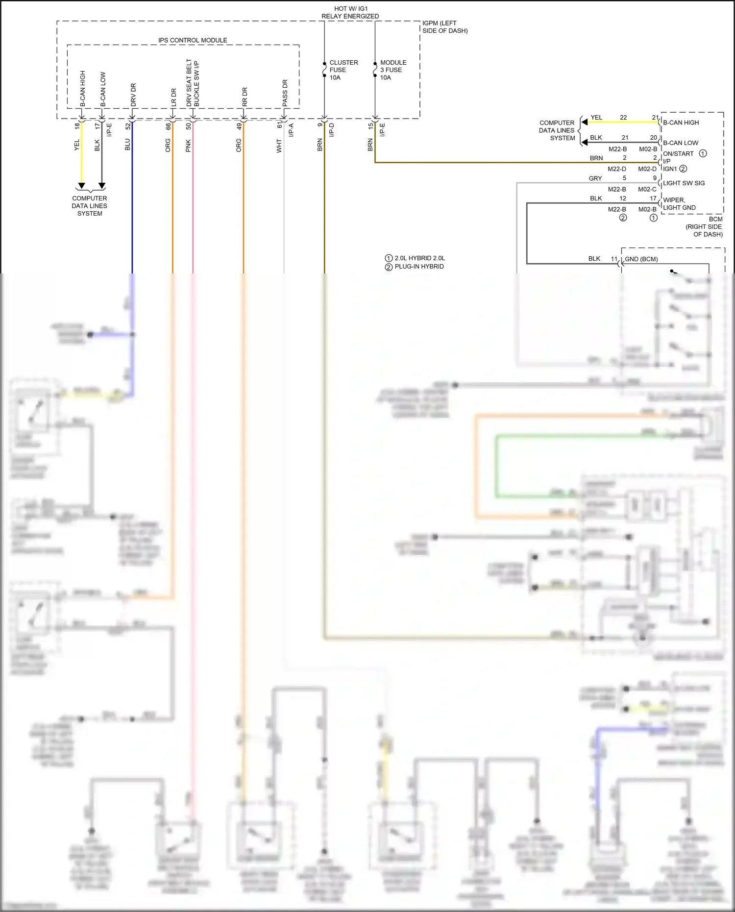 Kia Optima IV (2015-2018) instrument cluster wiring diagram  (12 of 83)