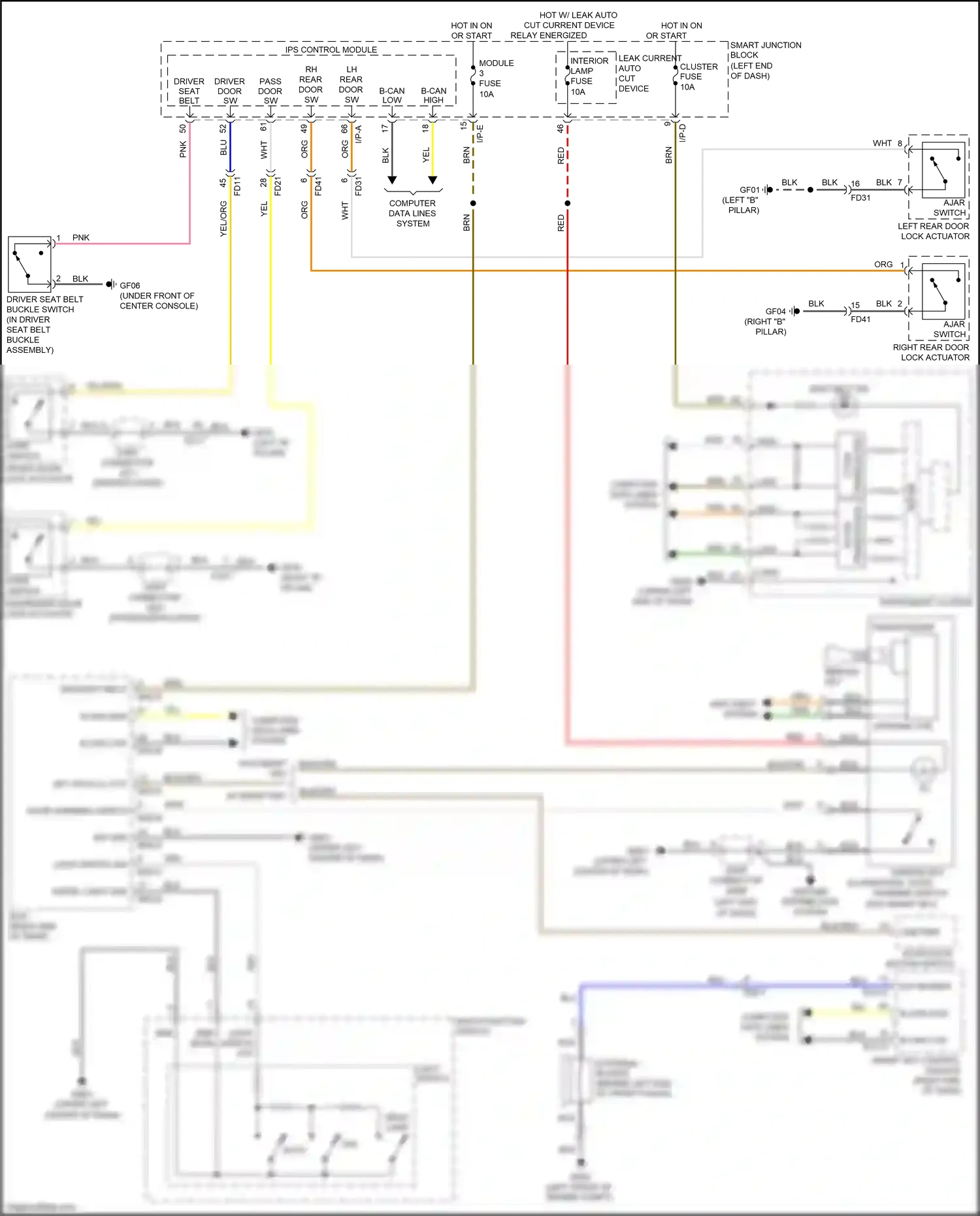 Kia Optima IV (2015-2018) instrument cluster wiring diagram  (11 of 83)