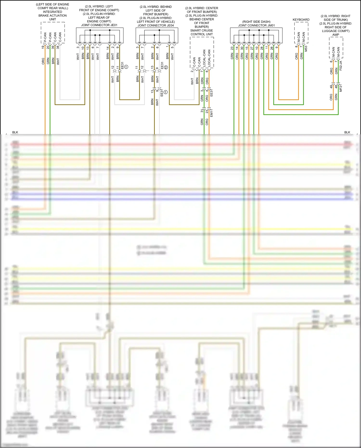Kia Optima IV (2015-2018) integrated brake actuation unit wiring diagram  (2 of 20)