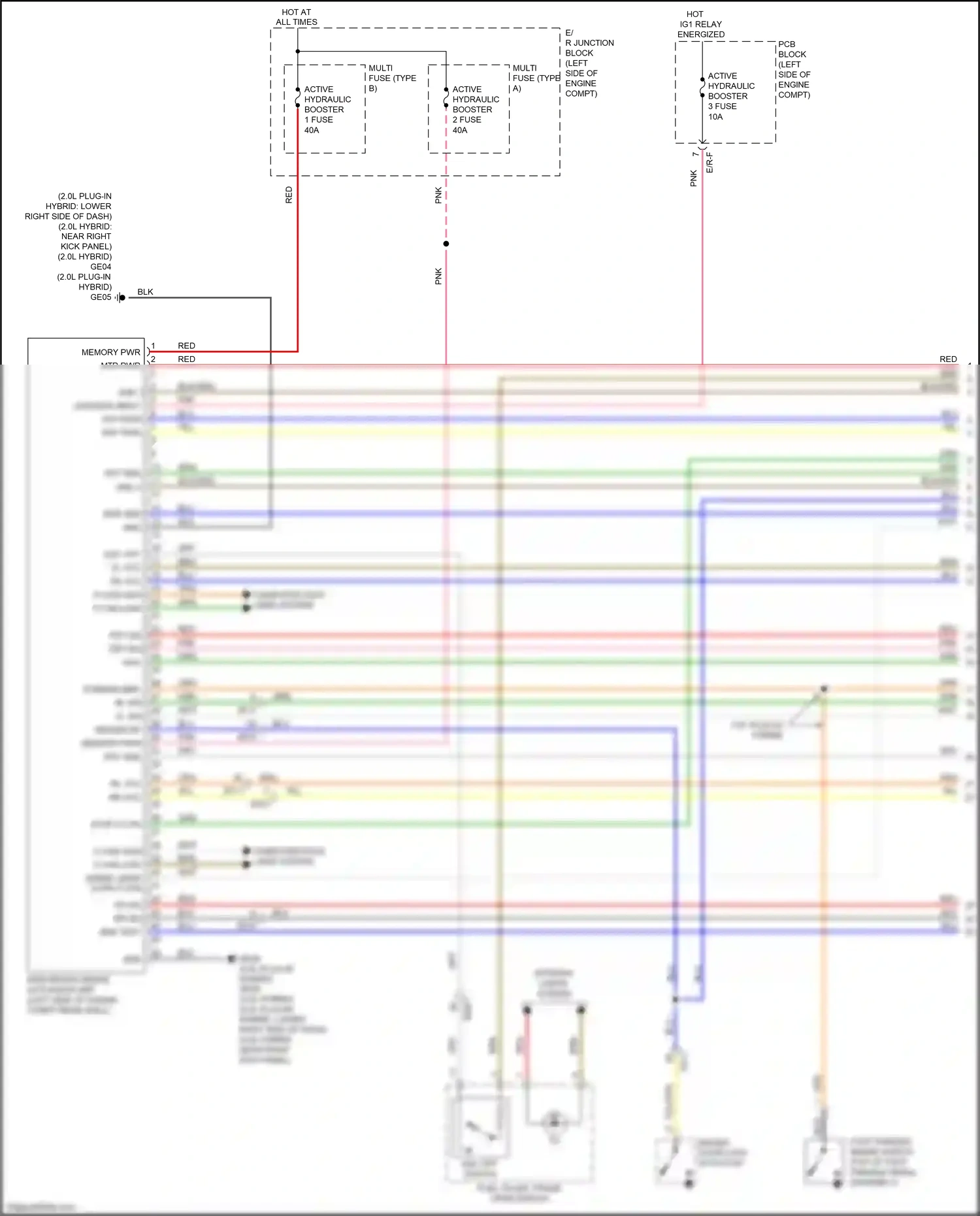 Kia Optima IV (2015-2018) integrated brake actuation unit wiring diagram  (17 of 20)