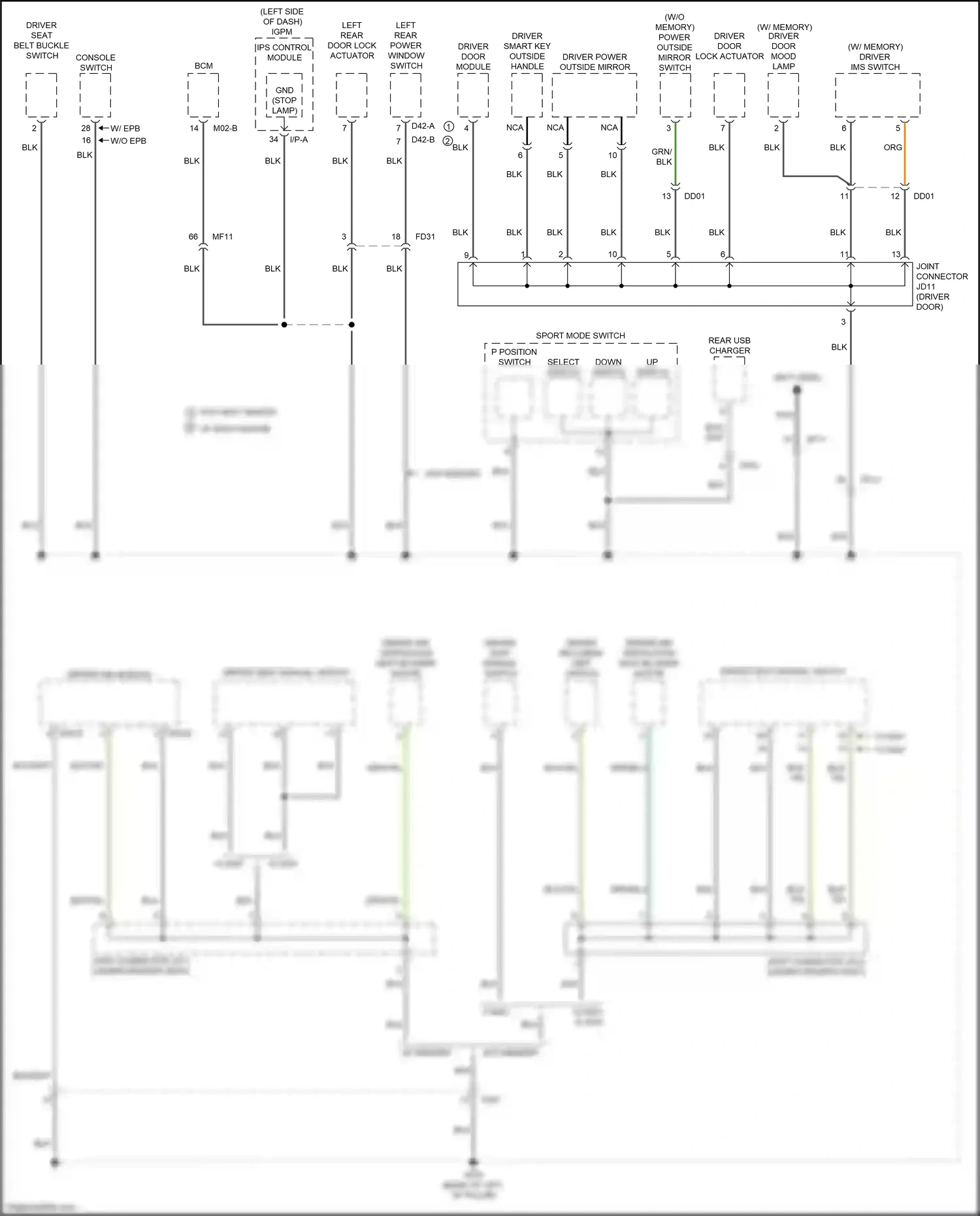Kia Optima IV (2015-2018) i/p-a wiring diagram  (113 of 121)