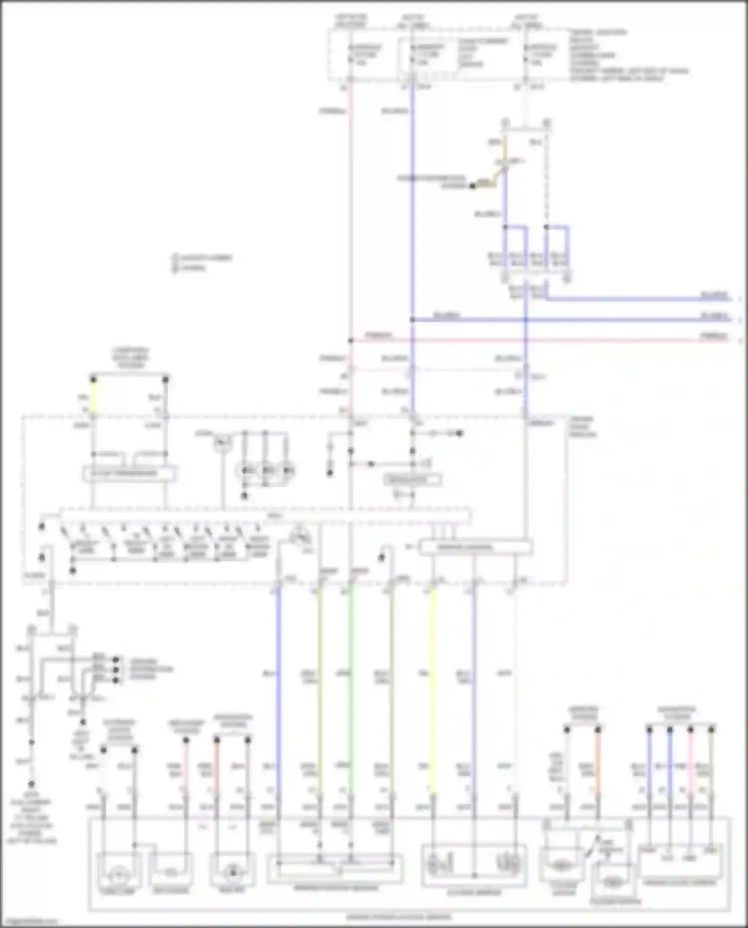 Wiring diagram "l" select mirr for Kia Optima IV (2015-2018) (1 of 1)