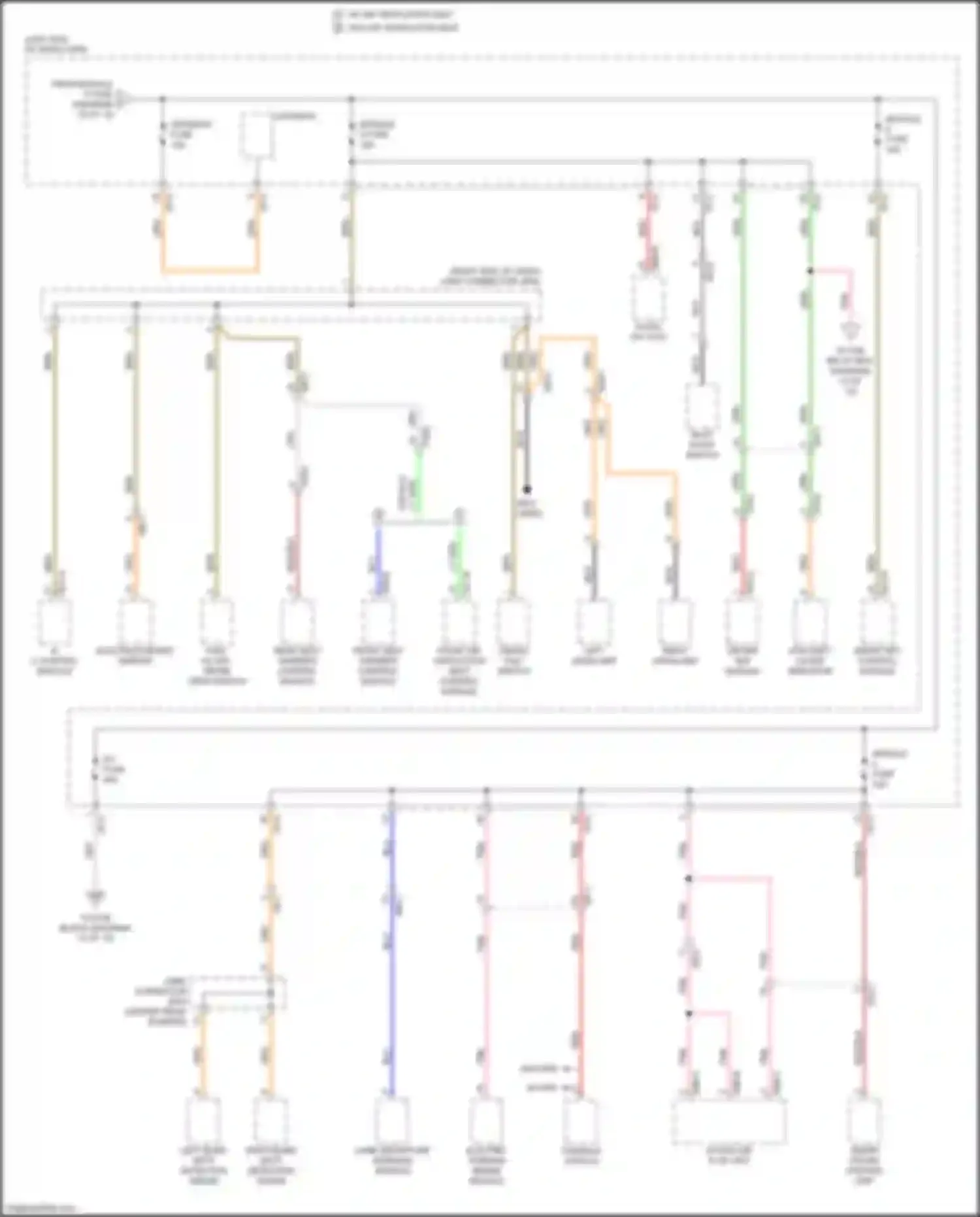 Wiring diagram left blind spot detection radar for Kia Optima IV (2015-2018) (5 of 13)