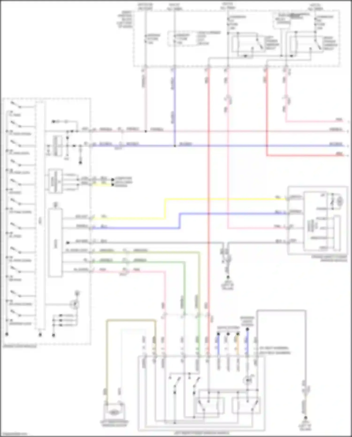 Wiring diagram left power window relay for Kia Optima IV (2015-2018) (5 of 7)