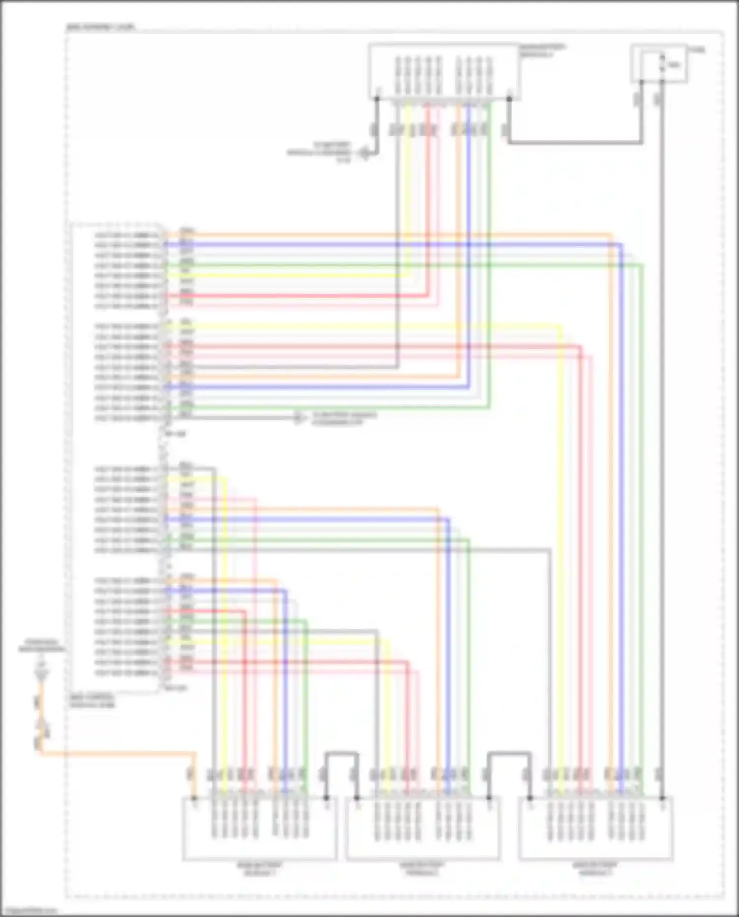 Wiring diagram main battery module 2 for Kia Optima IV (2015-2018) (2 of 2)