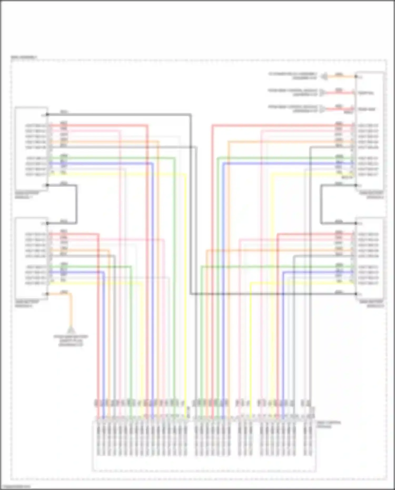 Wiring diagram main battery module 8 for Kia Optima IV (2015-2018) (1 of 2)