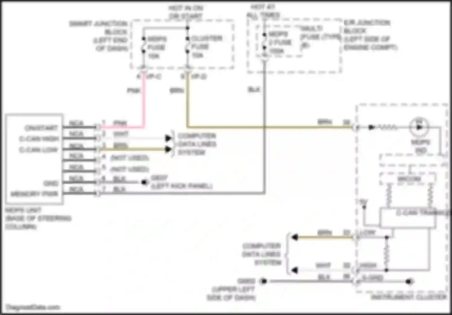 Wiring diagram memory pwr for Kia Optima IV (2015-2018) (13 of 45)