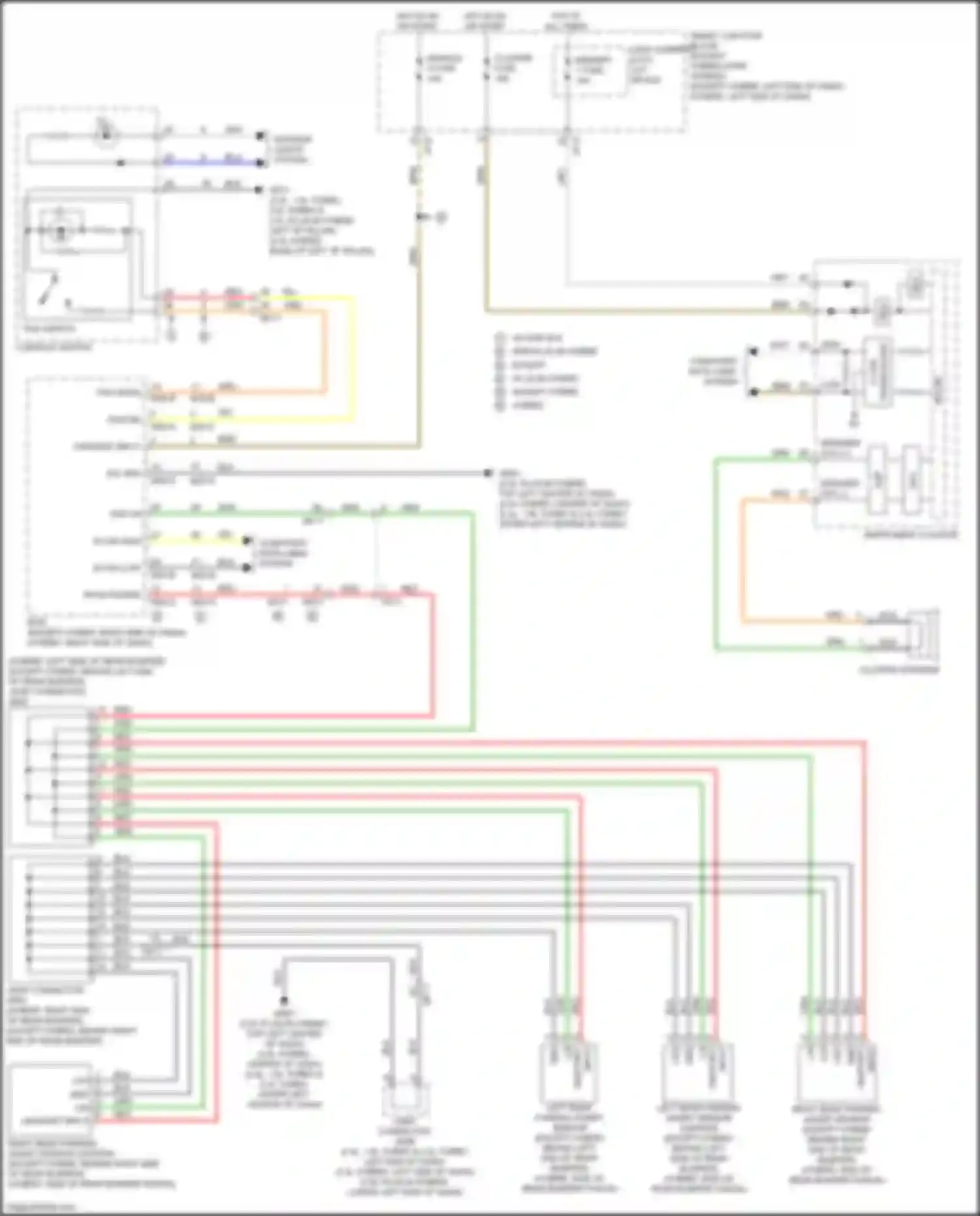Wiring diagram pas switch for Kia Optima IV (2015-2018) (1 of 1)