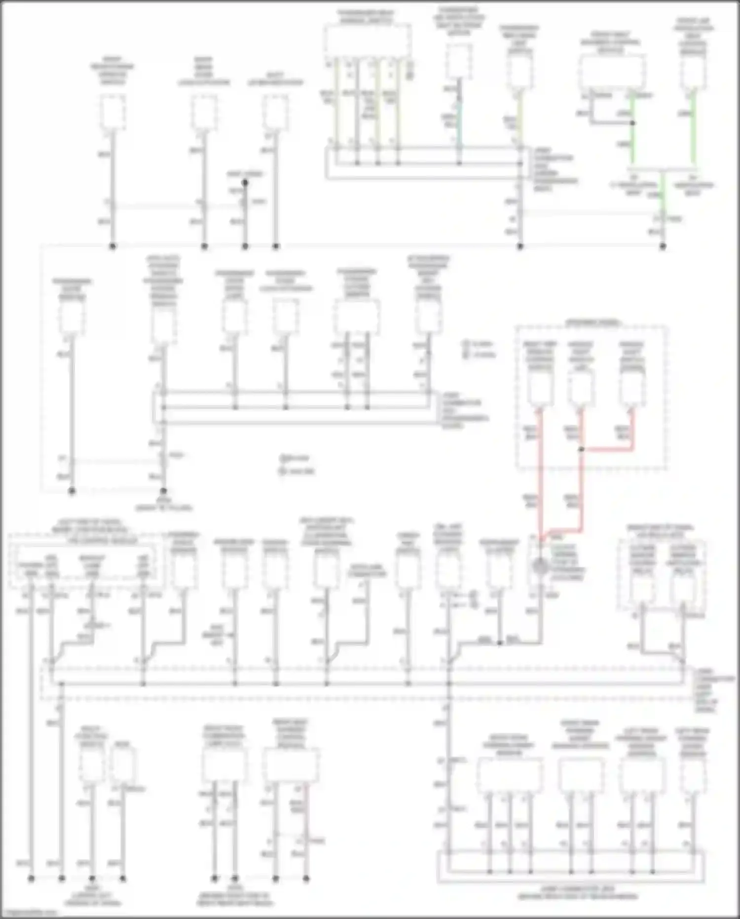 Wiring diagram passenger reclining limit switch for Kia Optima IV (2015-2018) (1 of 7)