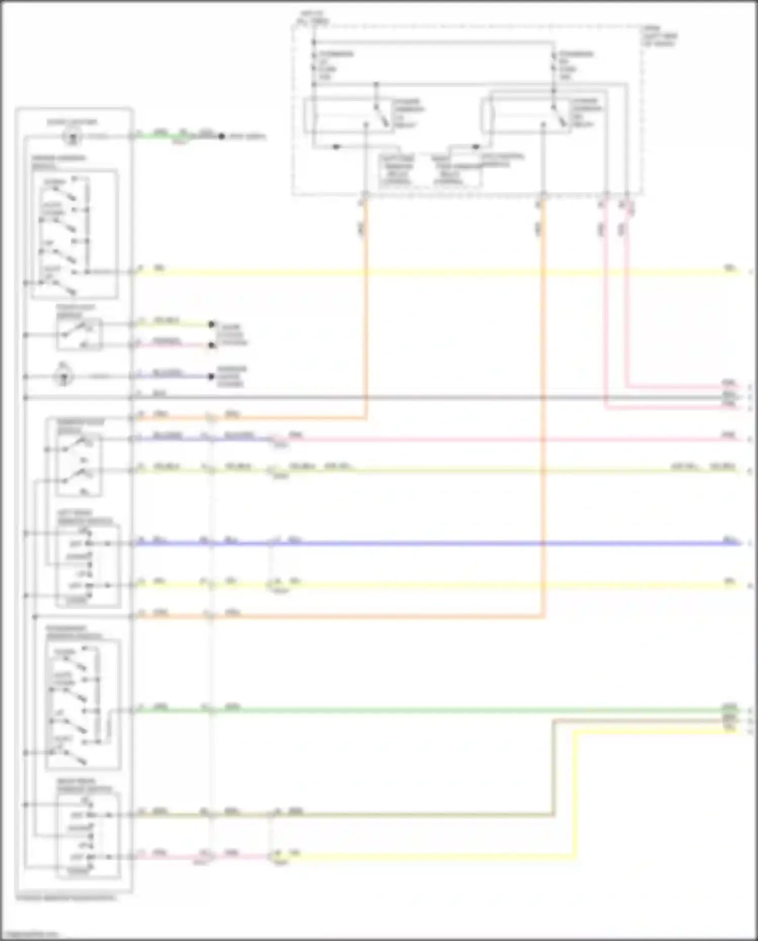 Wiring diagram power window rh relay for Kia Optima IV (2015-2018) (9 of 9)