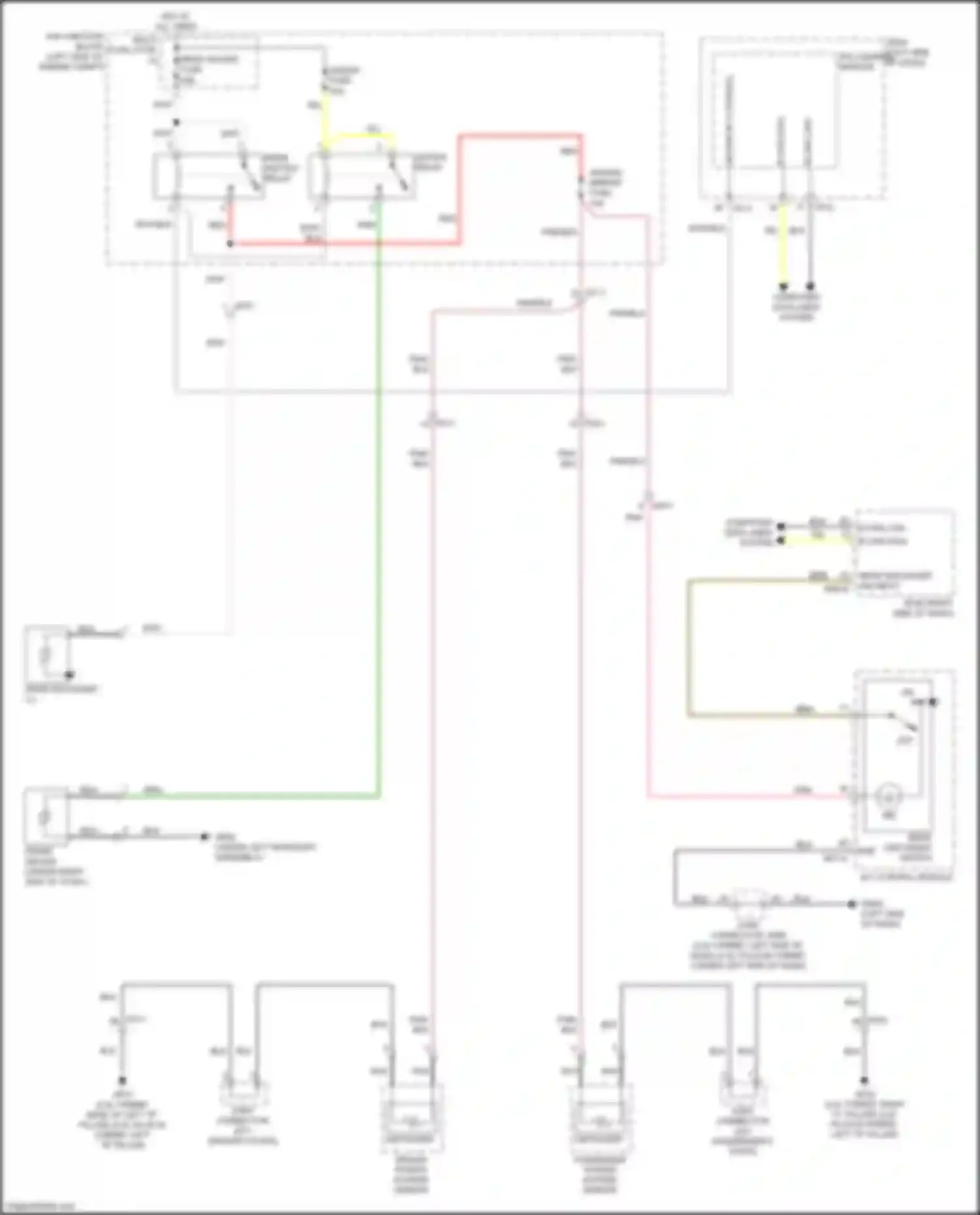 Wiring diagram rear defogger switch for Kia Optima IV (2015-2018) (3 of 3)