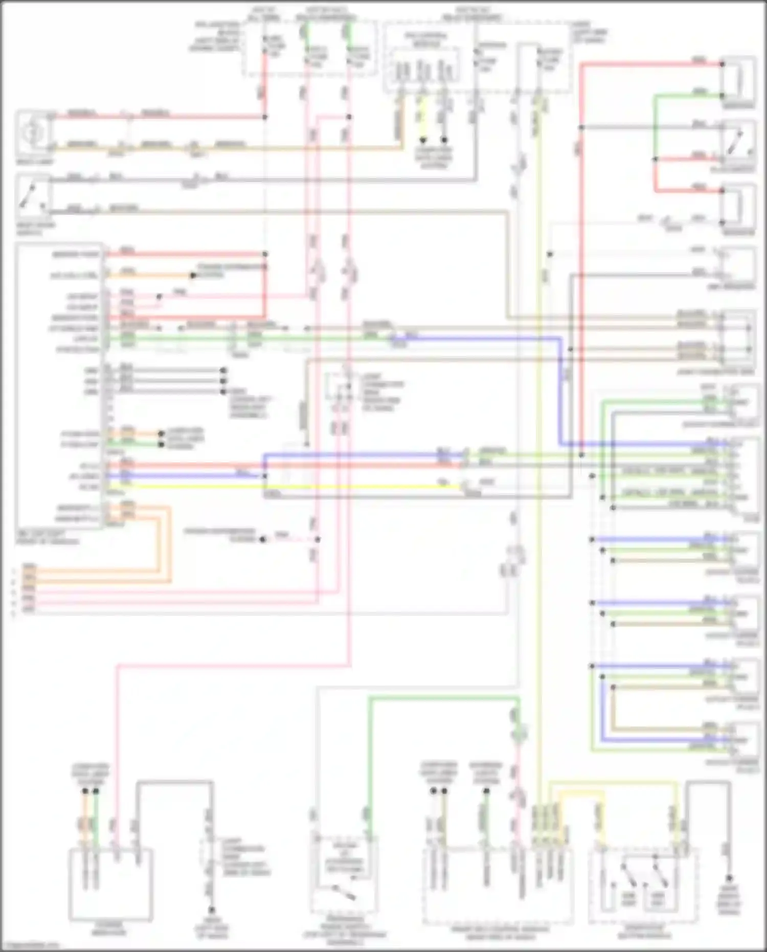 Wiring diagram right end of dash) for Kia Optima IV (2015-2018) (39 of 63)