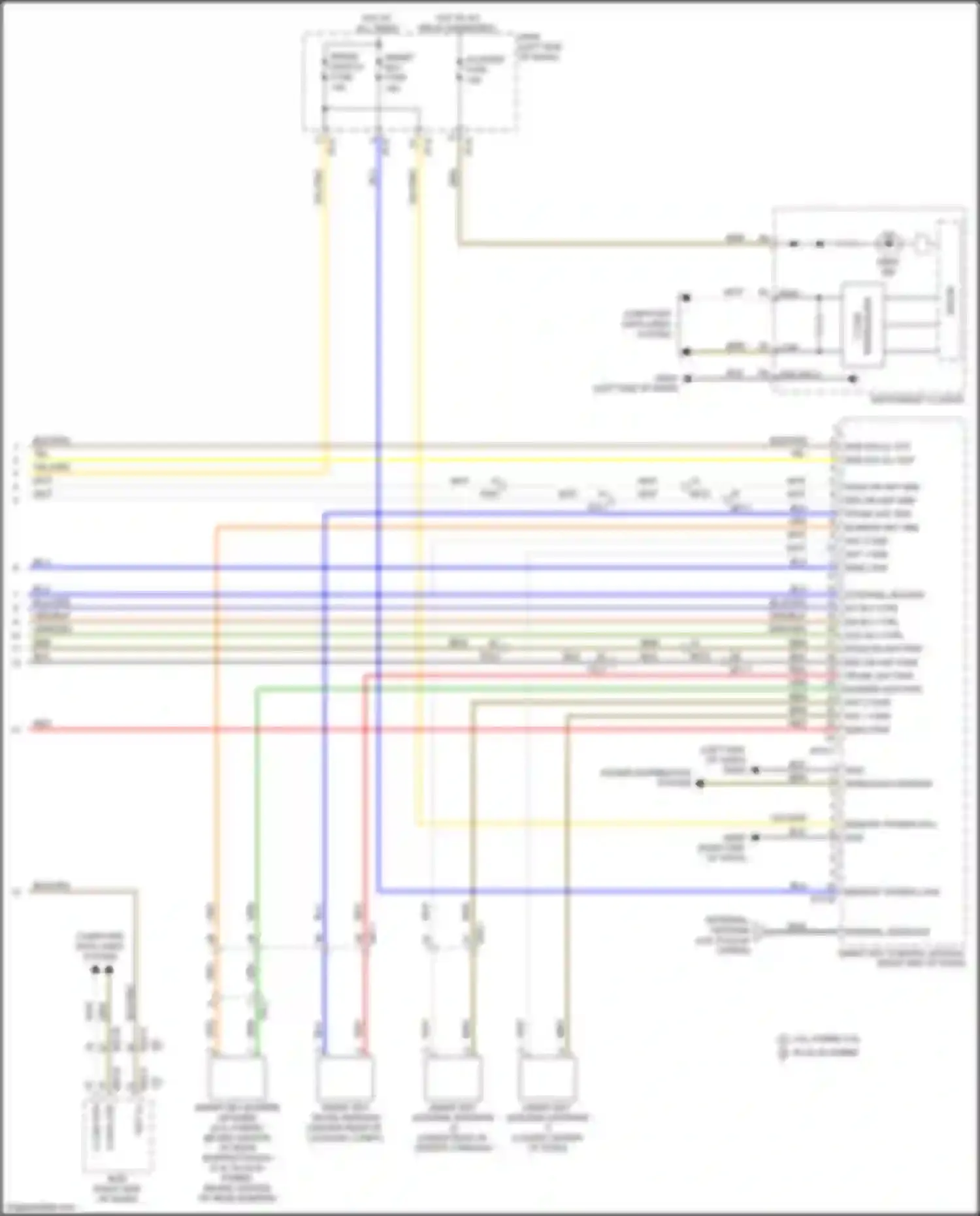 Wiring diagram smart key trunk antenna for Kia Optima IV (2015-2018) (2 of 2)