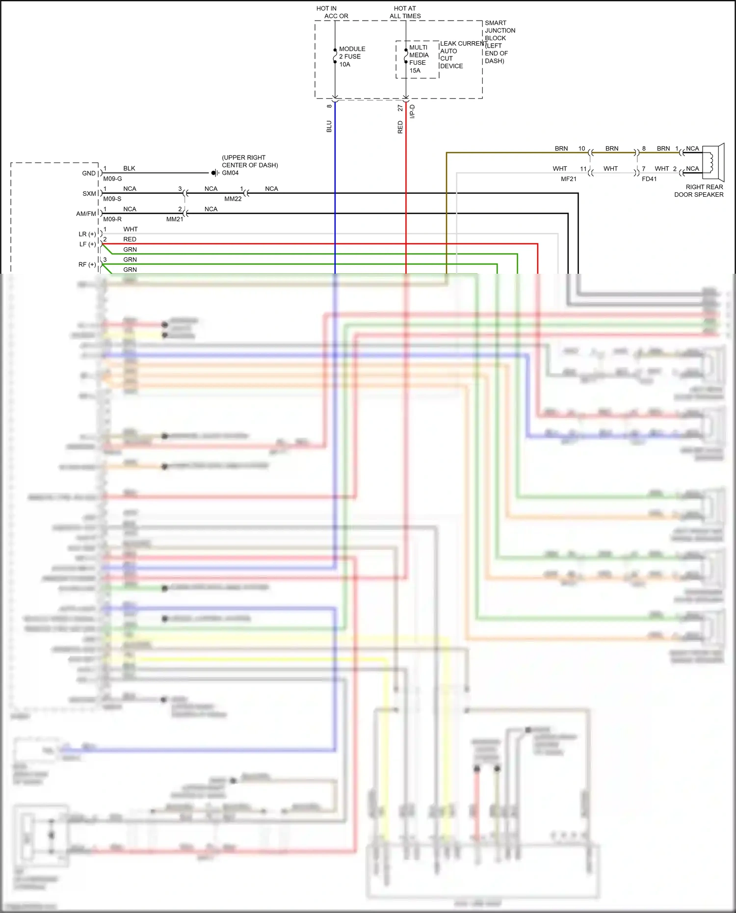 Kia Optima IV (2015-2018) usb vod wiring diagram  (1 of 3)
