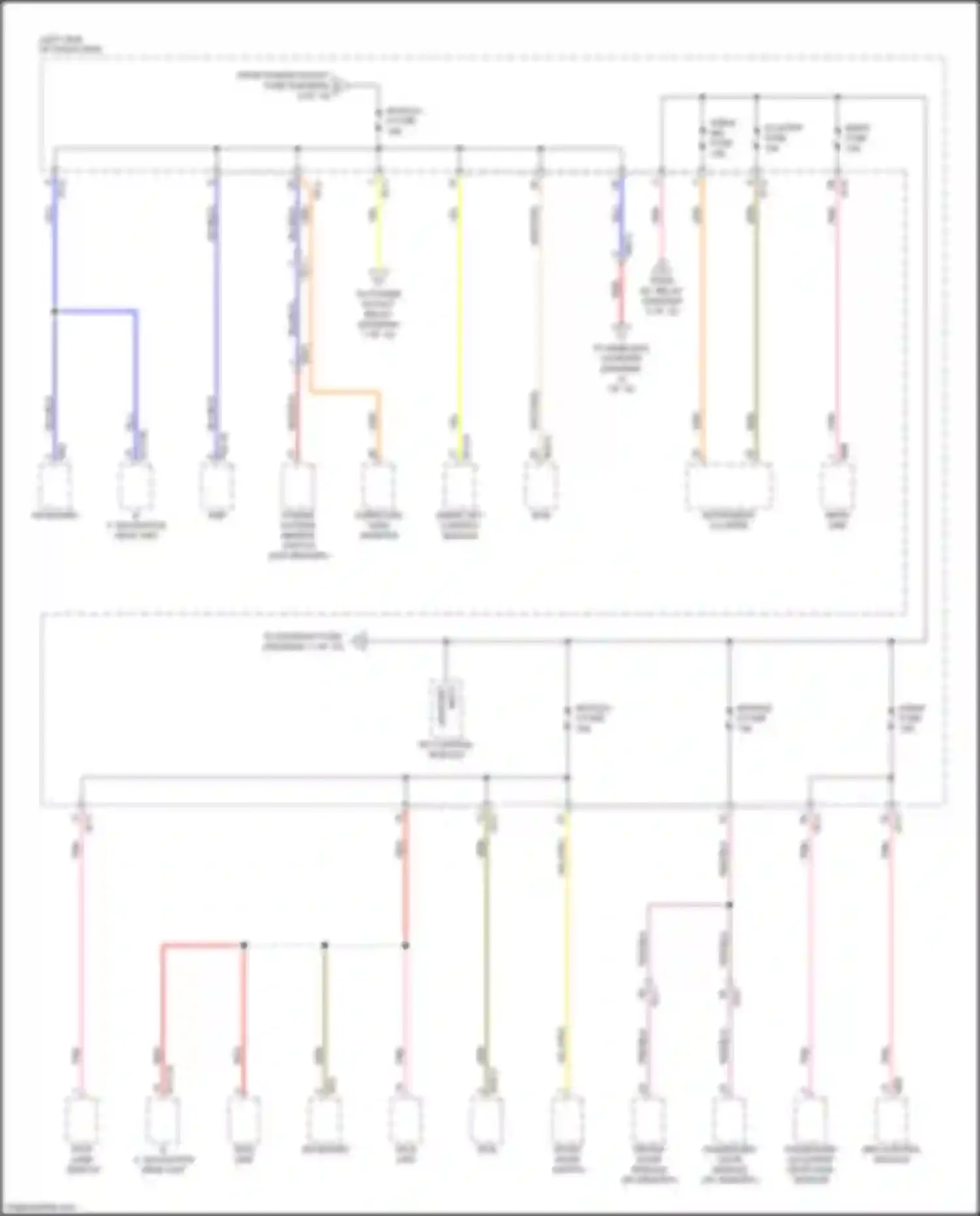 Wiring diagram w/o memory for Kia Optima IV (2015-2018) (3 of 25)