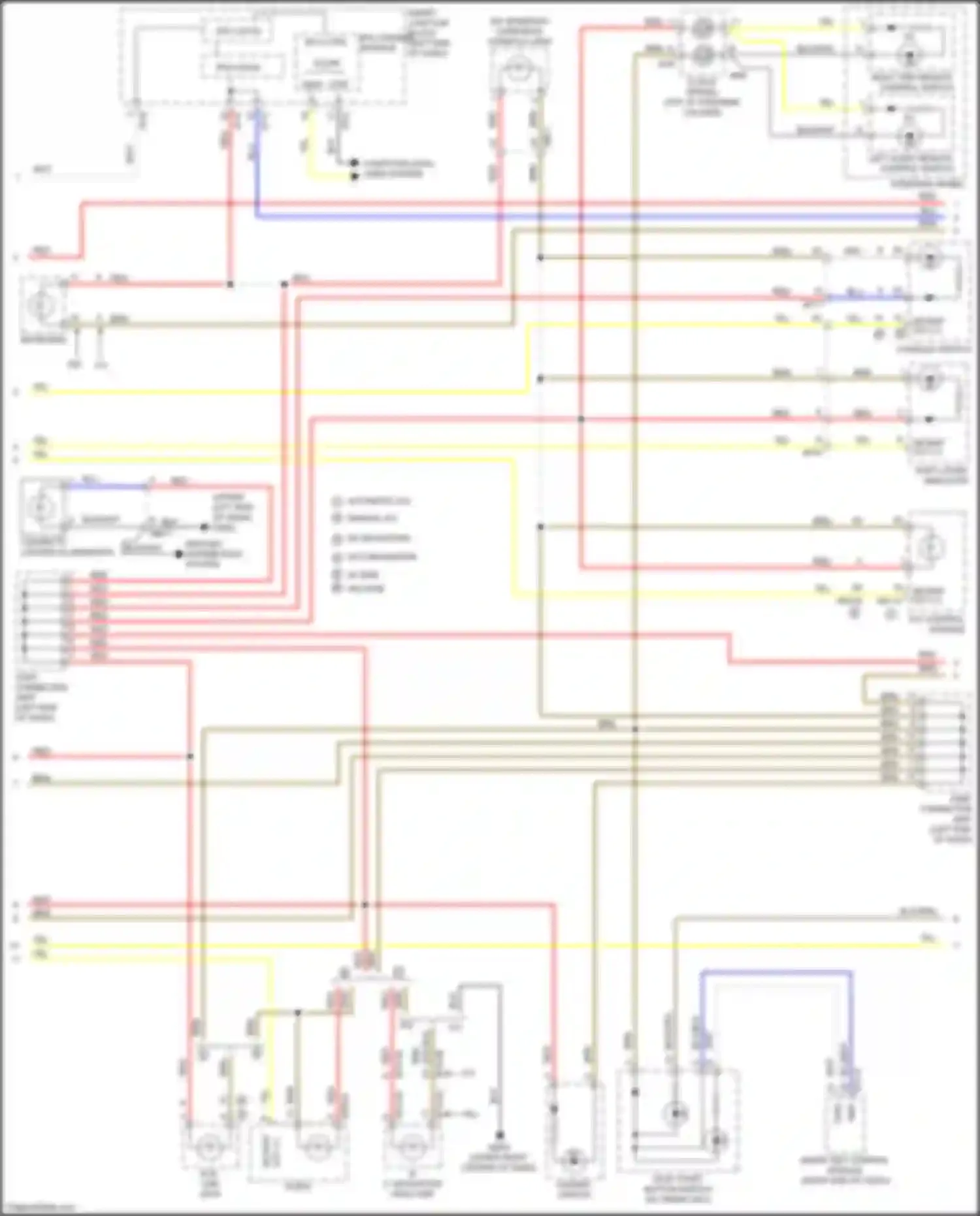 Wiring diagram w/o navigation for Kia Optima IV (2015-2018) (9 of 16)