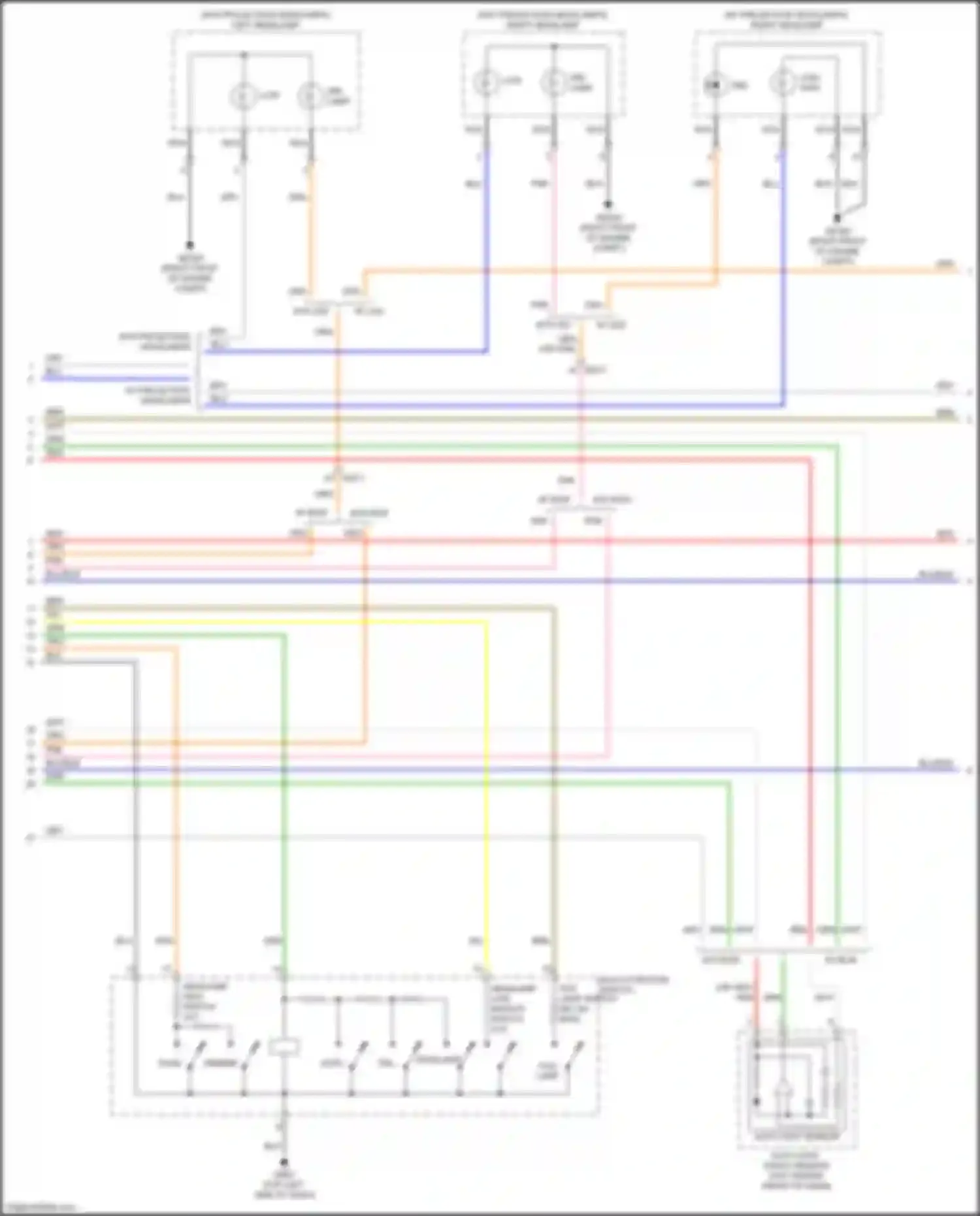 Rio X-Line Kia I (2017-2020): Headlights circuit, w/ drl (2 of 3)