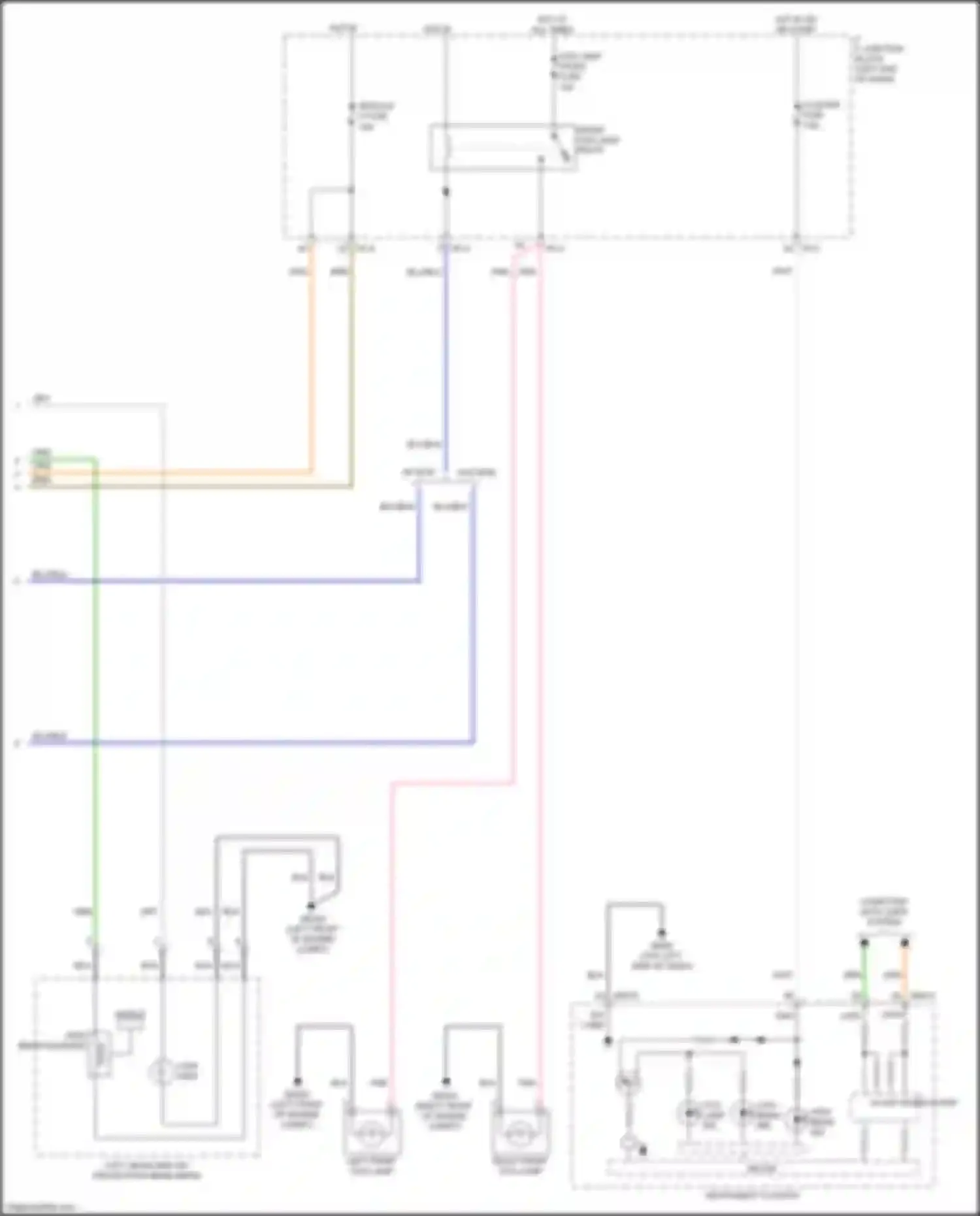 Rio X-Line Kia I (2017-2020): Headlights circuit, w/o drl (3 of 3)