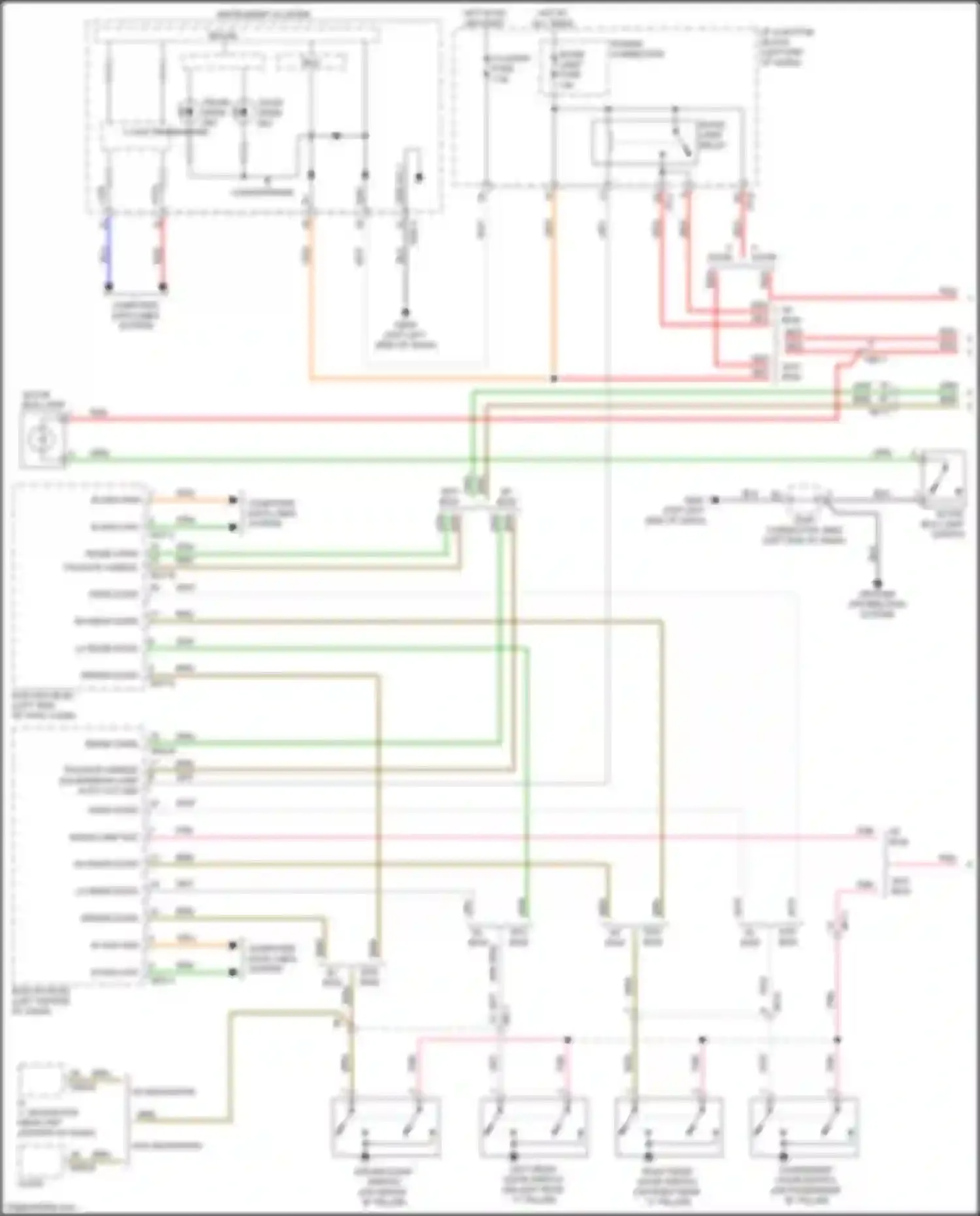 Rio X-Line Kia I (2017-2020): Courtesy lamps circuit (1 of 2)