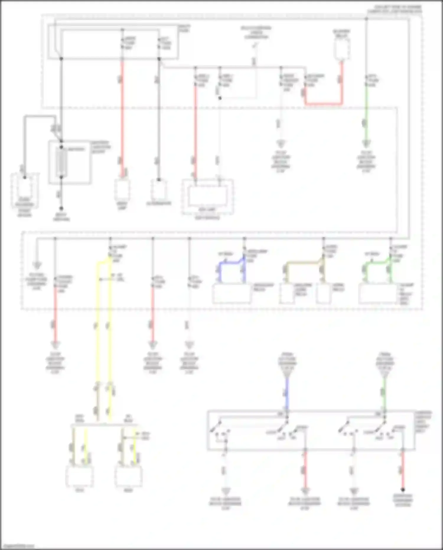 Rio X-Line Kia I (2017-2020): Power distribution circuit (1 of 8)