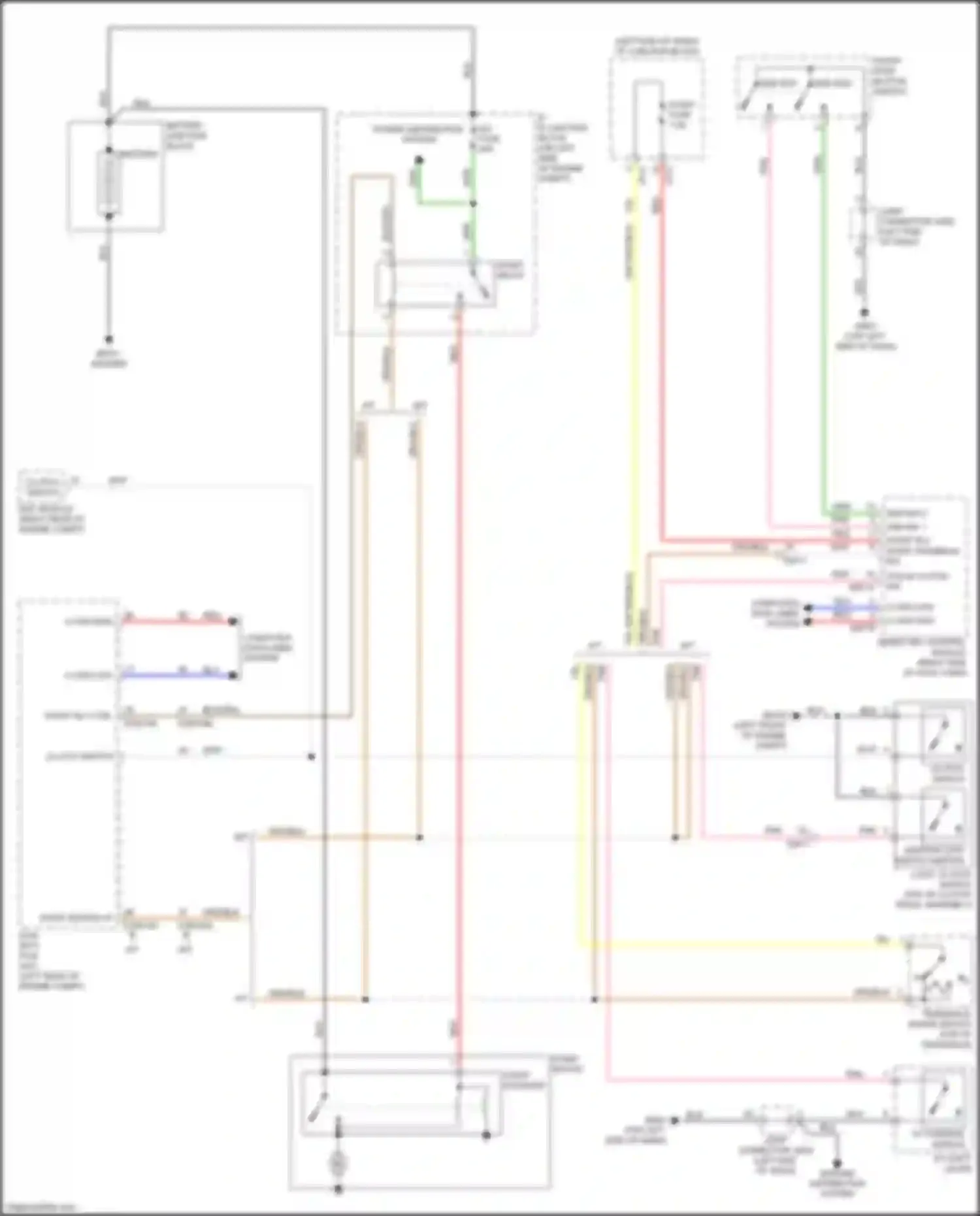 Wiring diagram a/t shift lever for Kia Rio X-Line I (2017-2020) (5 of 7)