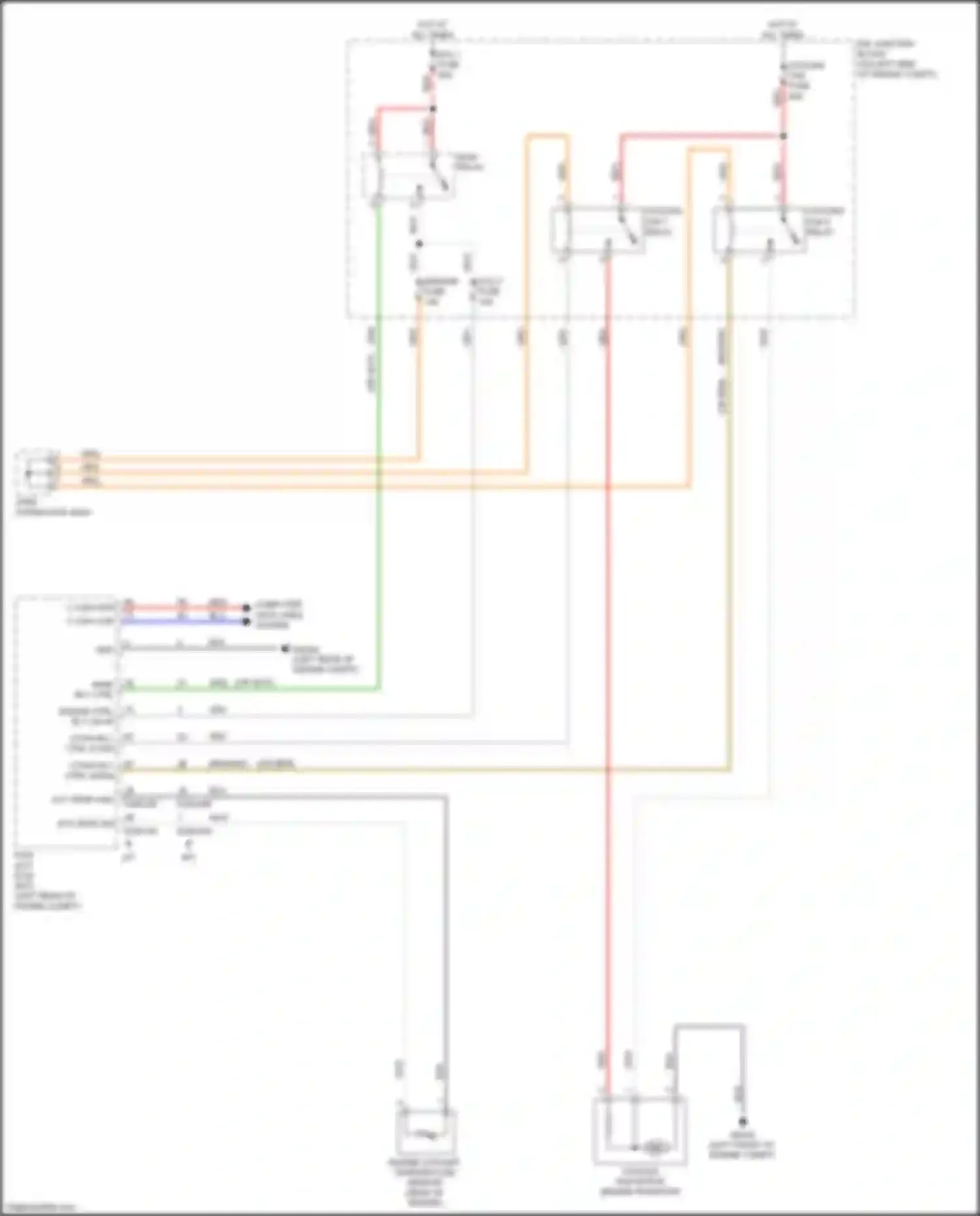 Wiring diagram cooling fan fuse for Kia Rio X-Line I (2017-2020) (2 of 4)