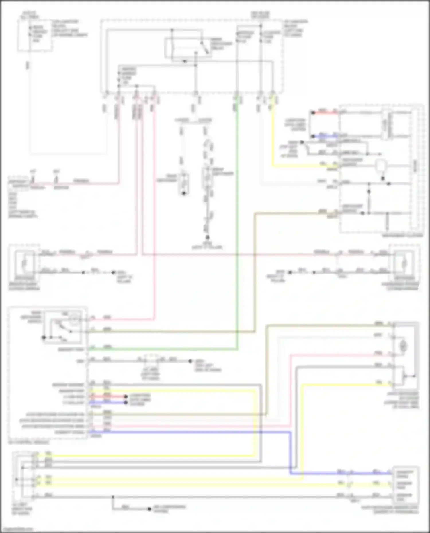 Wiring diagram defogger switch for Kia Rio X-Line I (2017-2020) (1 of 2)