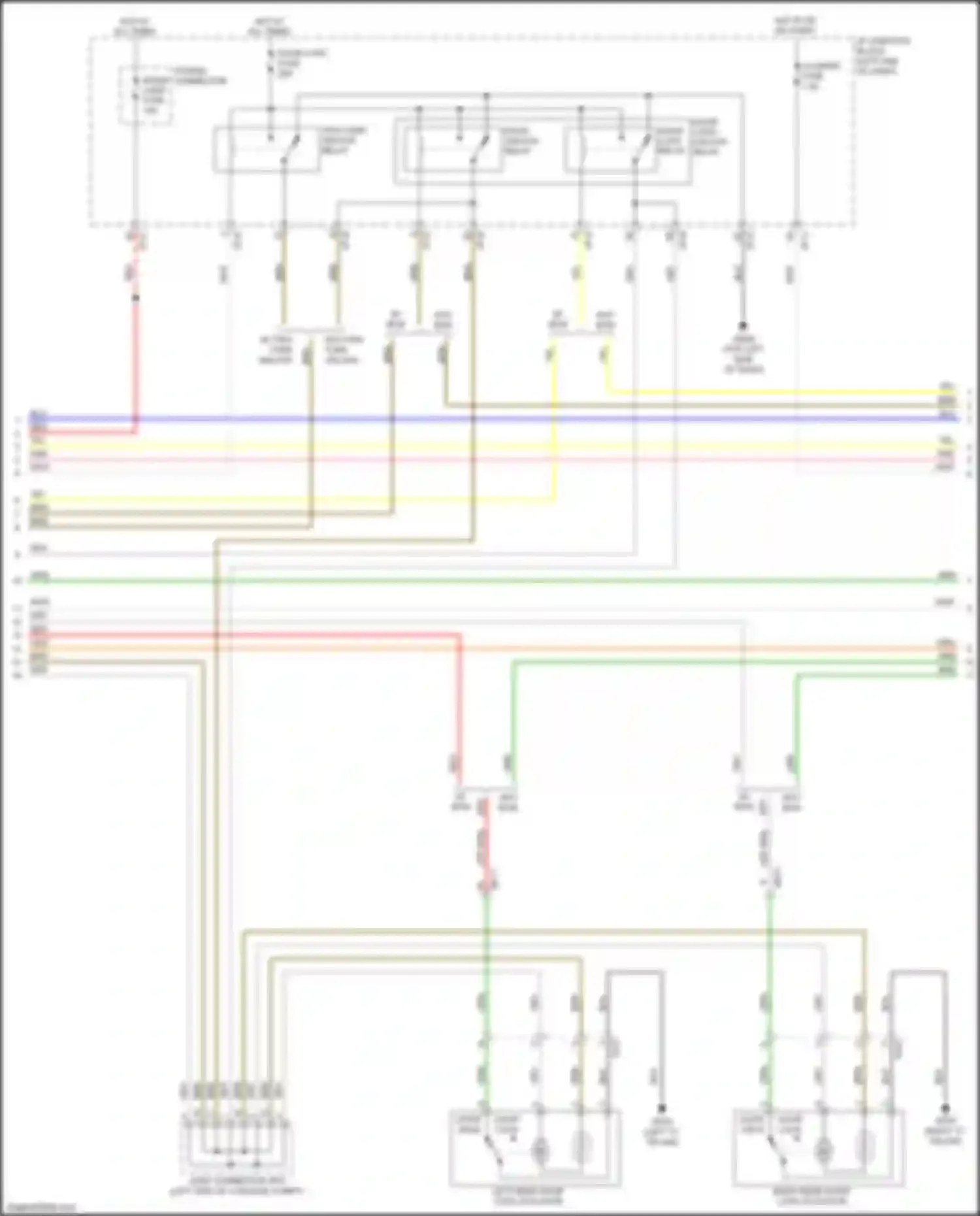 Wiring diagram door lock relay for Kia Rio X-Line I (2017-2020) (1 of 4)