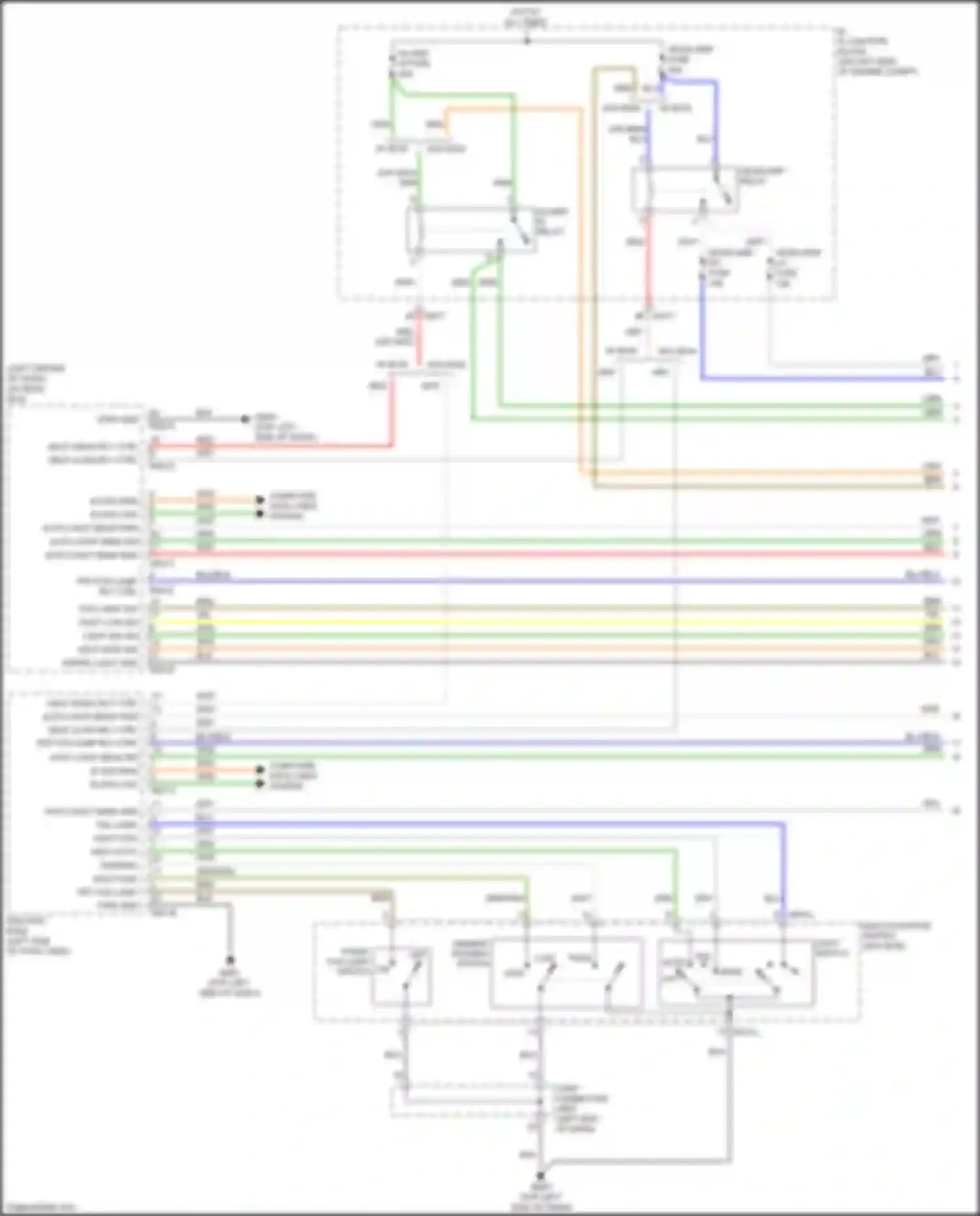 Wiring diagram hdlp high sw for Kia Rio X-Line I (2017-2020) (2 of 2)