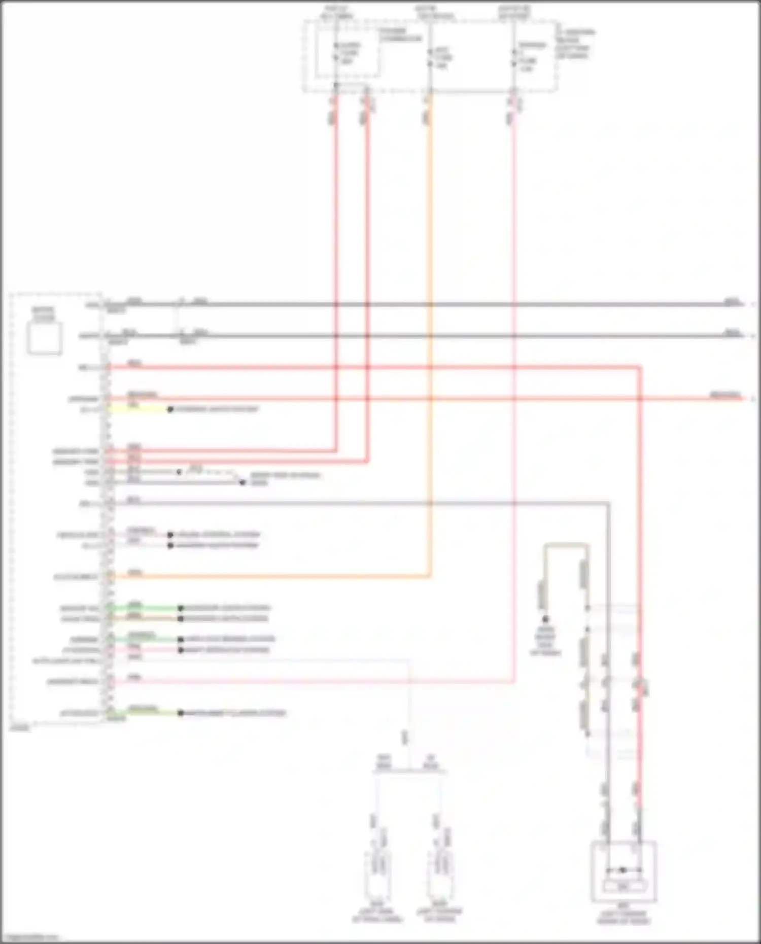 Wiring diagram instrument cluster system for Kia Rio X-Line I (2017-2020) (3 of 3)