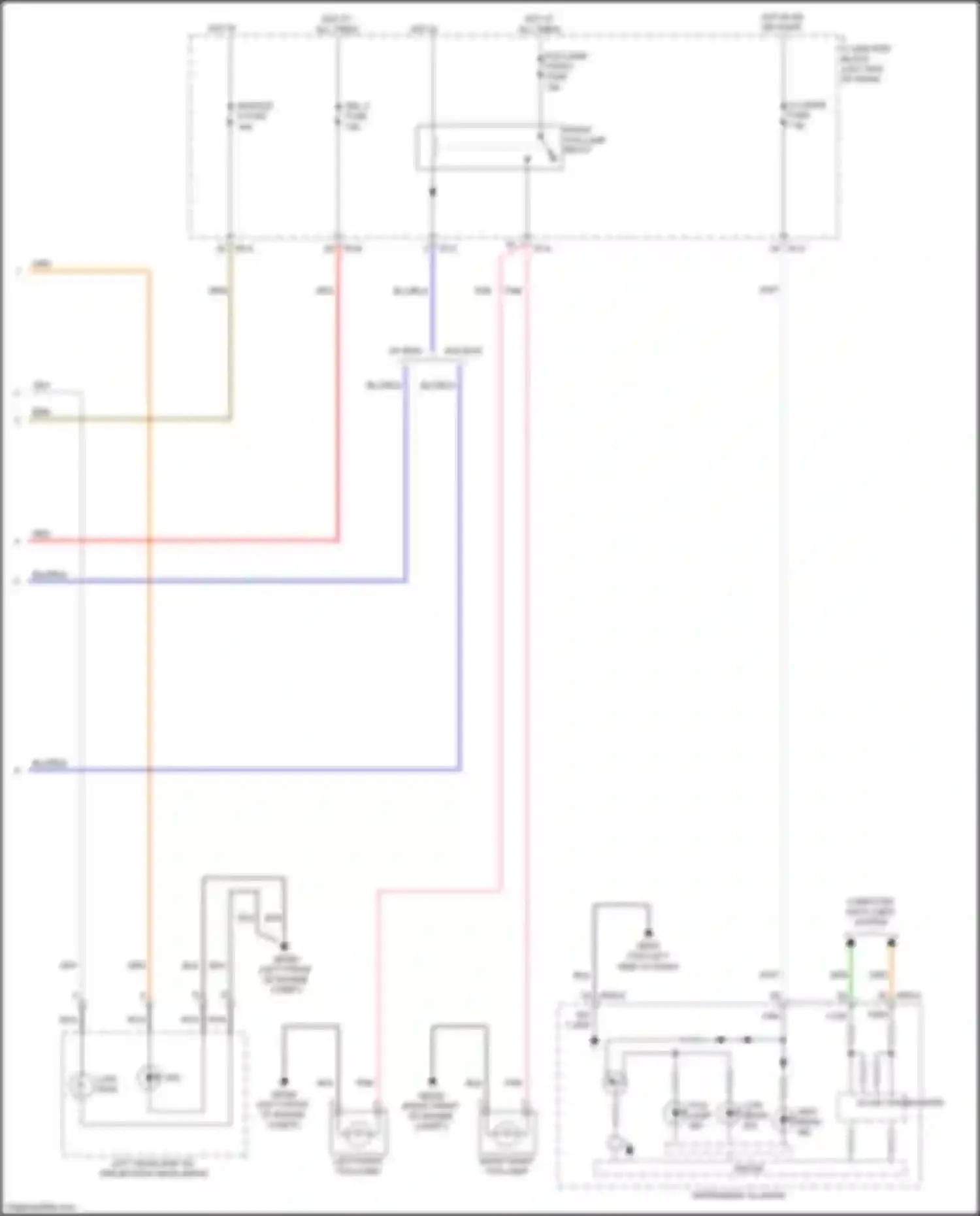 Wiring diagram low beam ind for Kia Rio X-Line I (2017-2020) (1 of 3)
