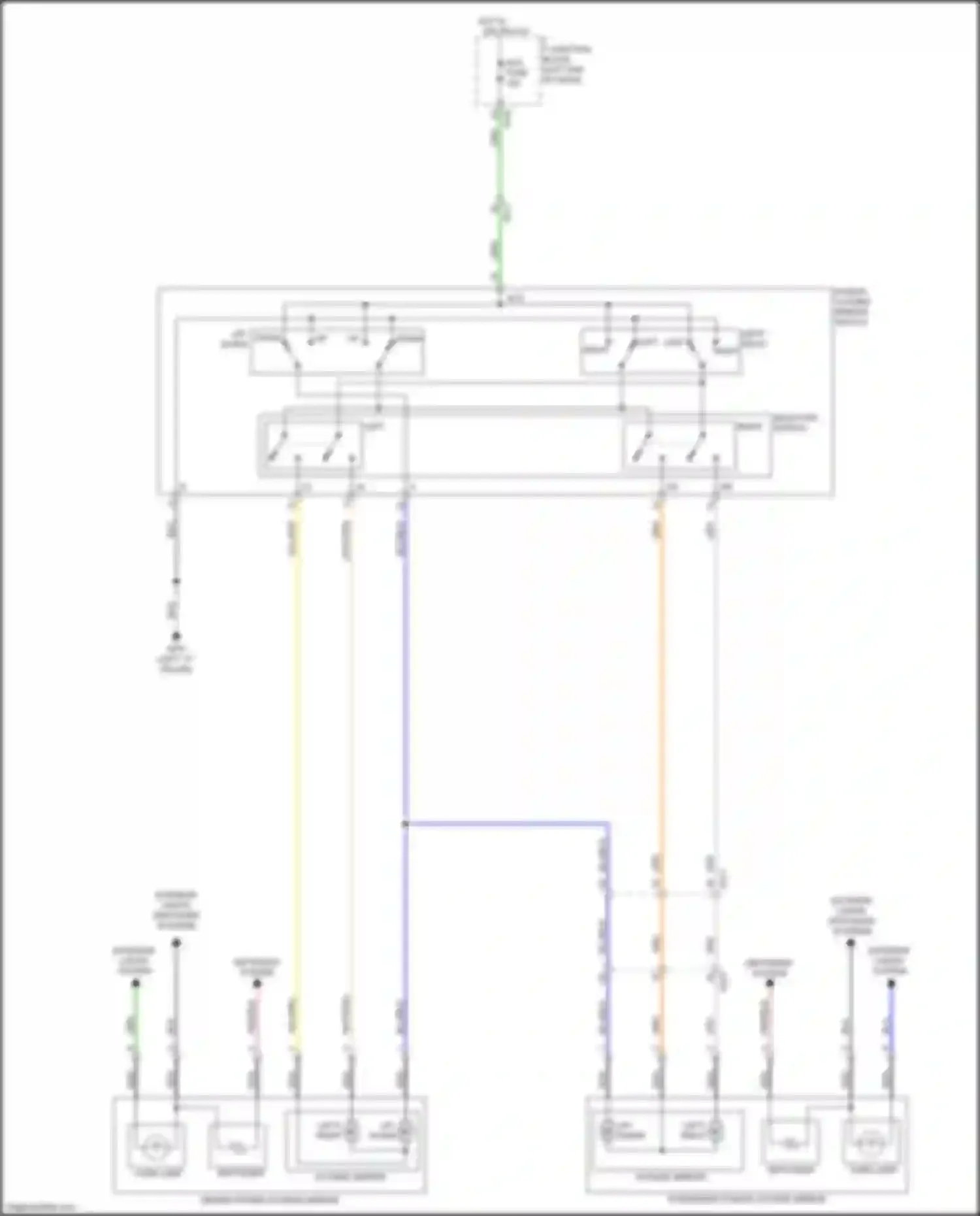 Wiring diagram selector switch for Kia Rio X-Line I (2017-2020) (1 of 1)