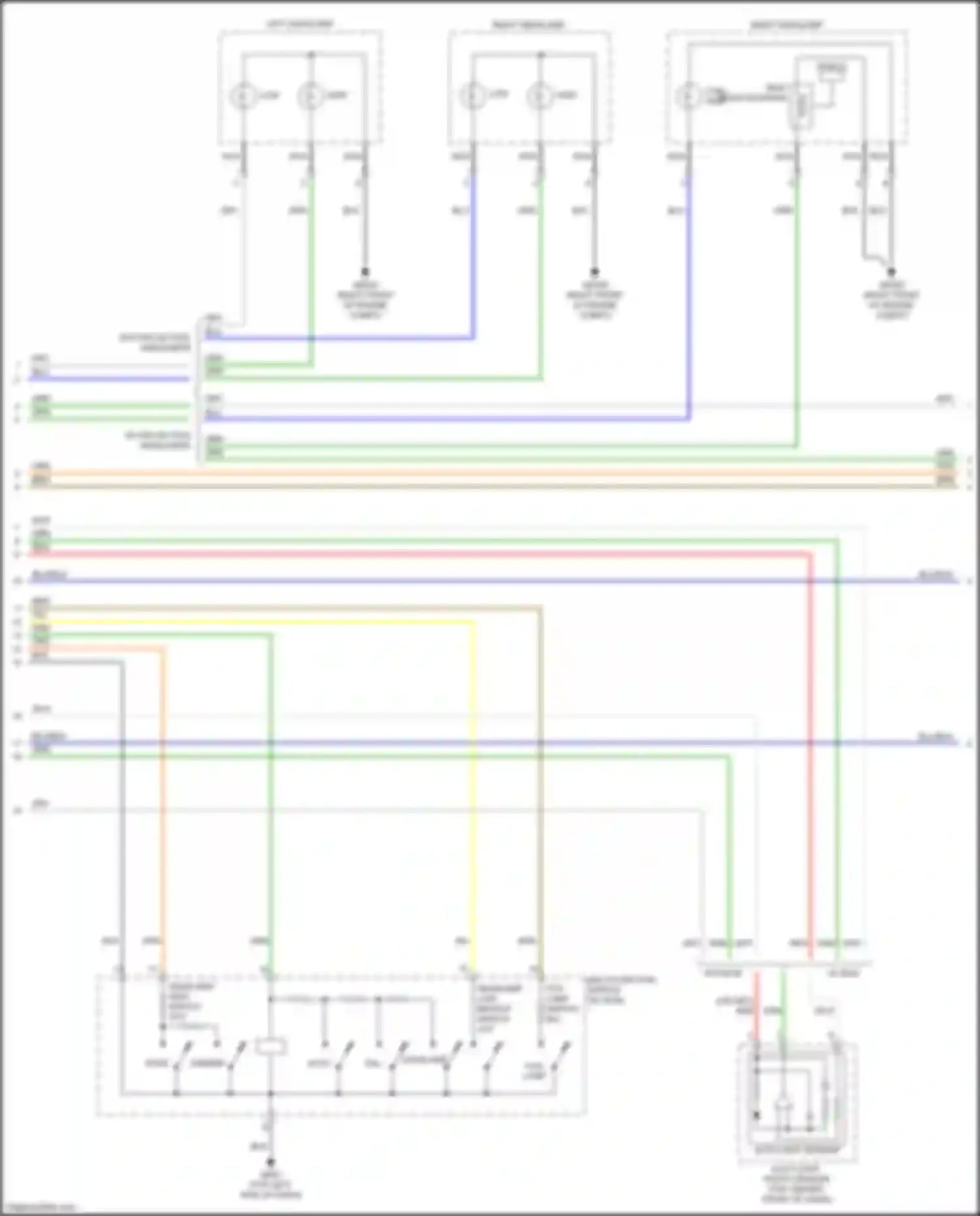 Wiring diagram w/ projection headlamps for Kia Rio X-Line I (2017-2020) (5 of 5)