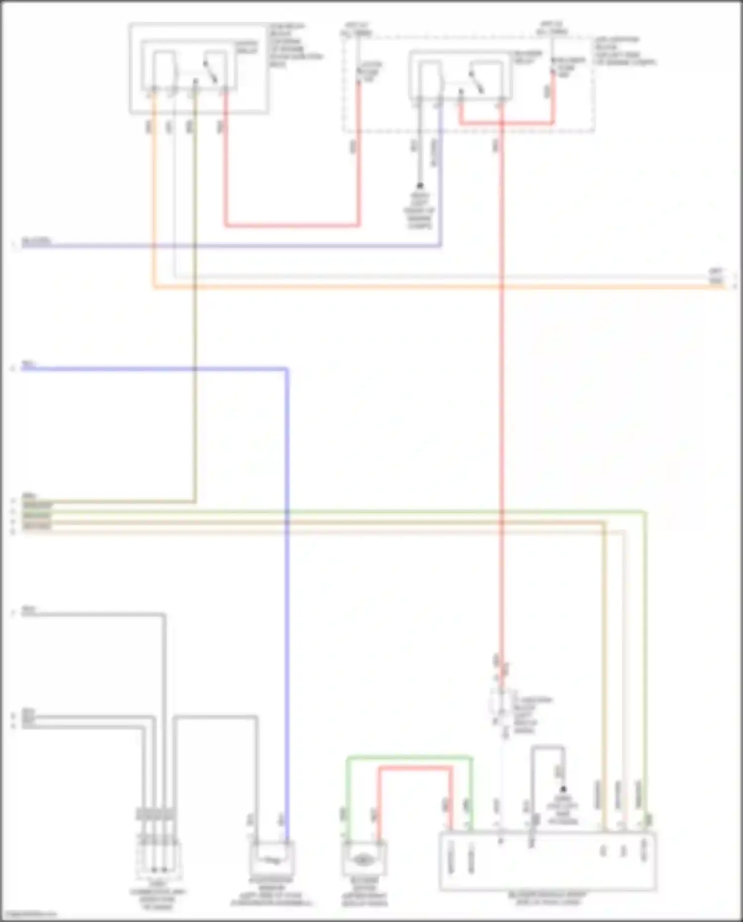 Wiring diagram blower relay for Kia Rio X I (2020-2024) (3 of 5)