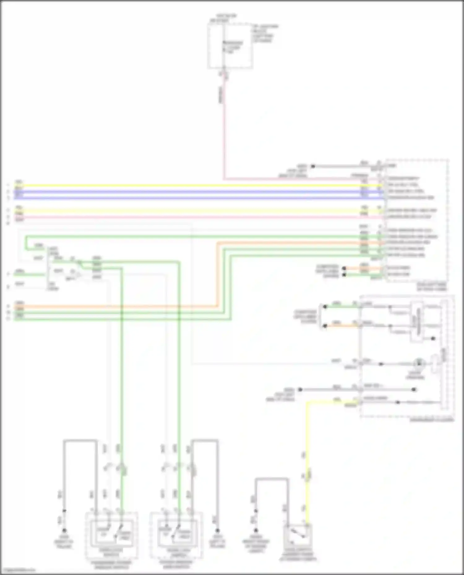 Wiring diagram dr unlk rly ctrl for Kia Rio X I (2020-2024) (3 of 5)