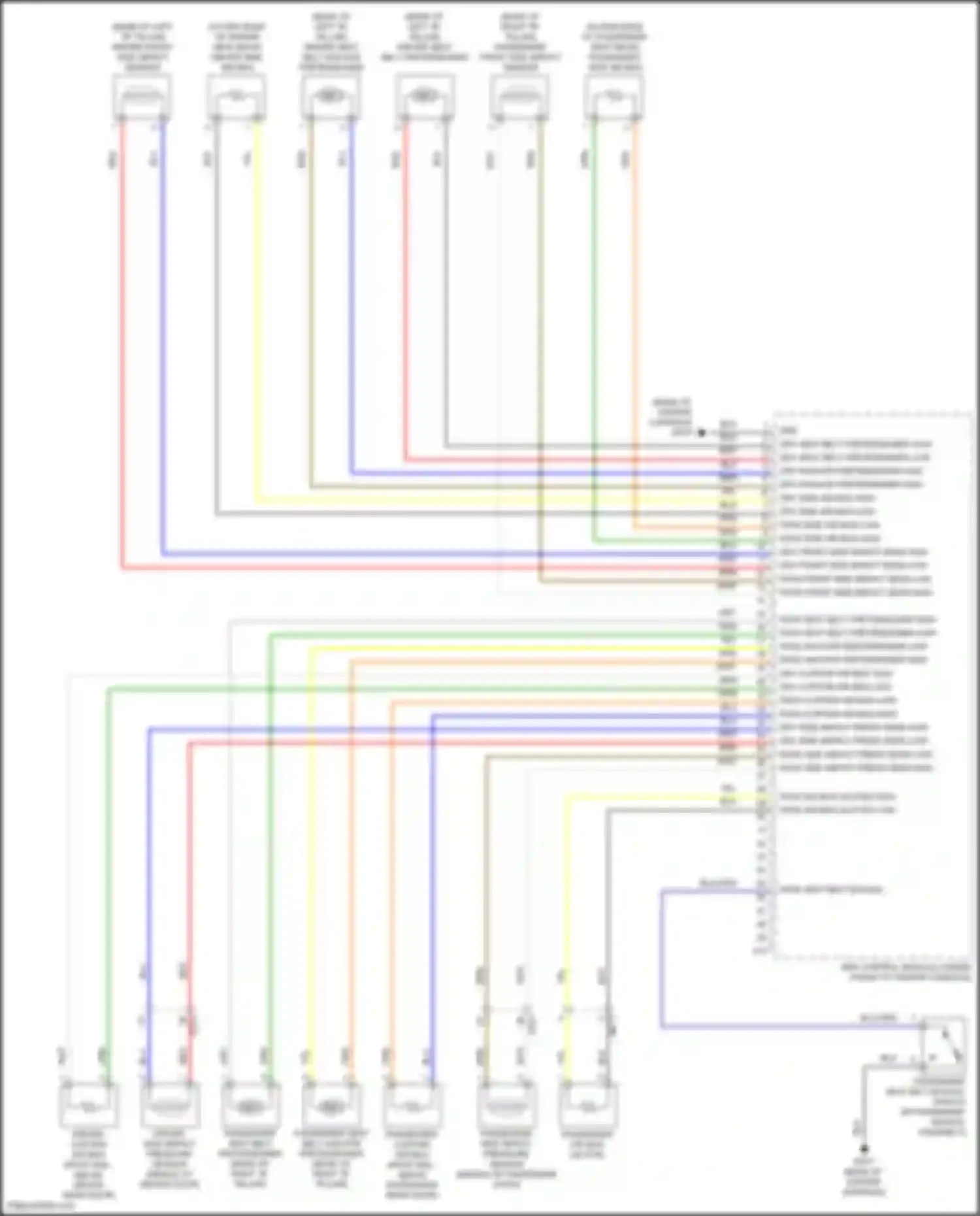 Wiring diagram drv side air bag low for Kia Rio X I (2020-2024) (1 of 1)
