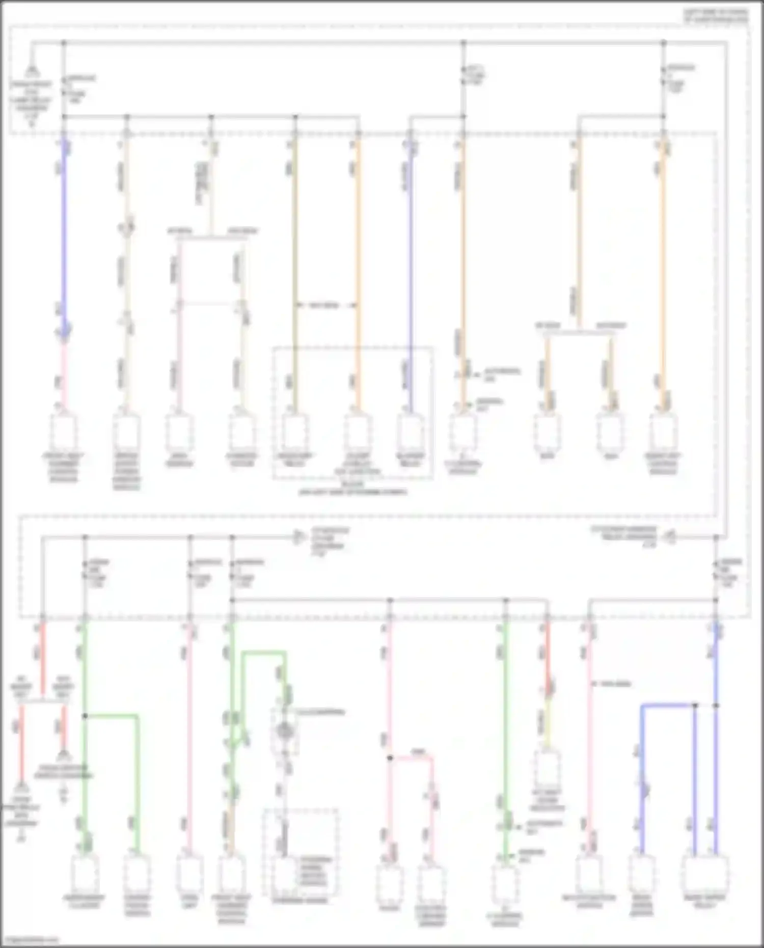 Wiring diagram headlamp relay for Kia Rio X I (2020-2024) (4 of 4)