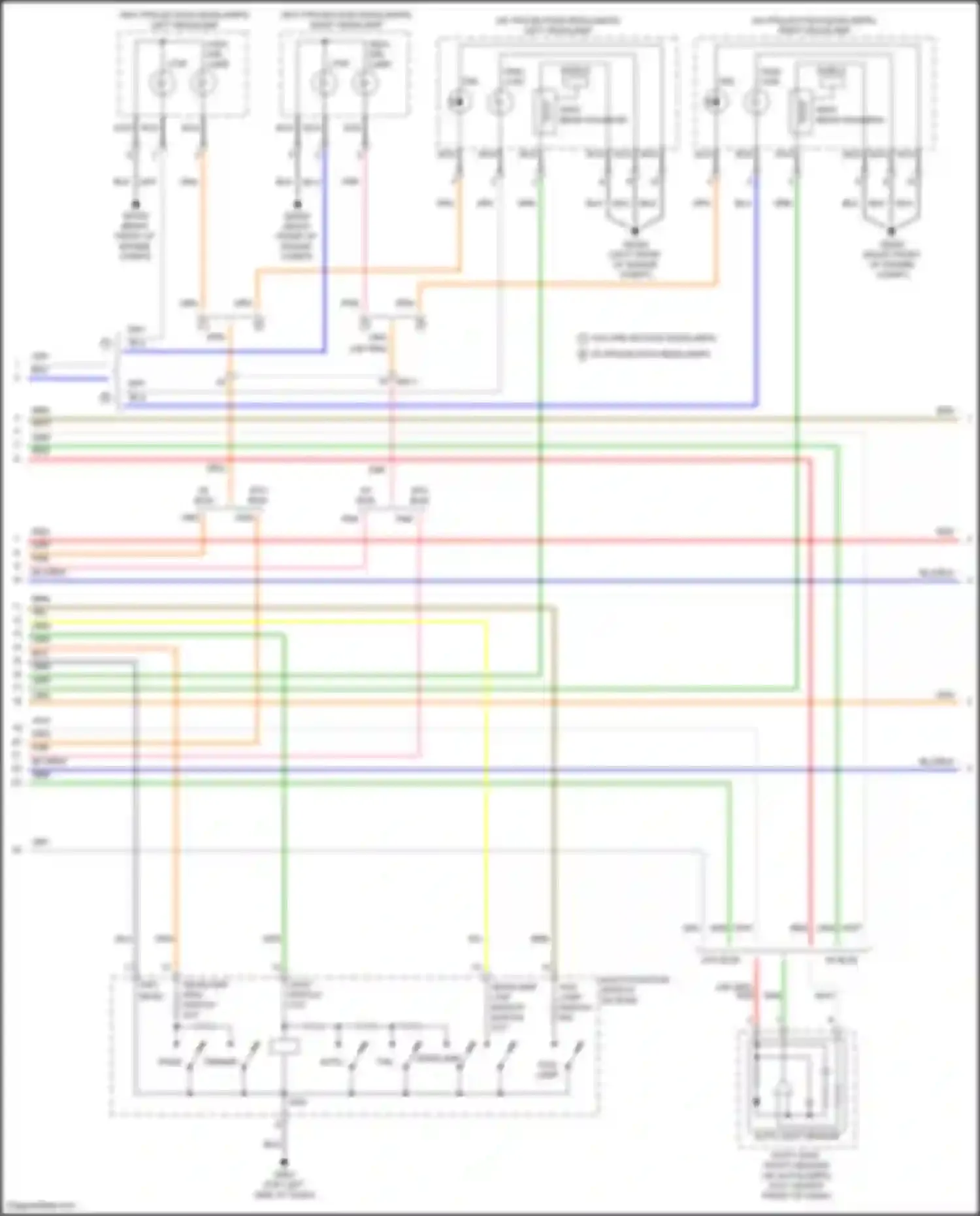 Wiring diagram red for Kia Rio X I (2020-2024) (13 of 85)