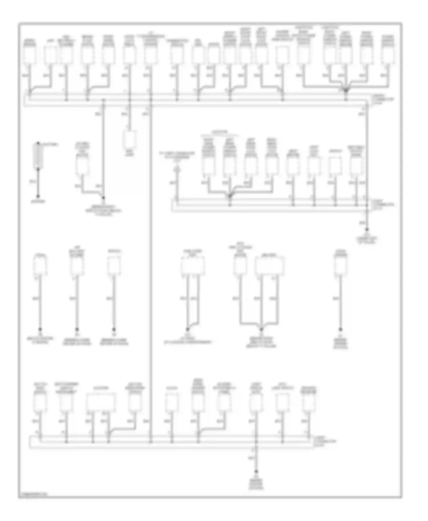 Rio Kia I facelift (2002-2005): Ground distribution circuit (1 of 2)