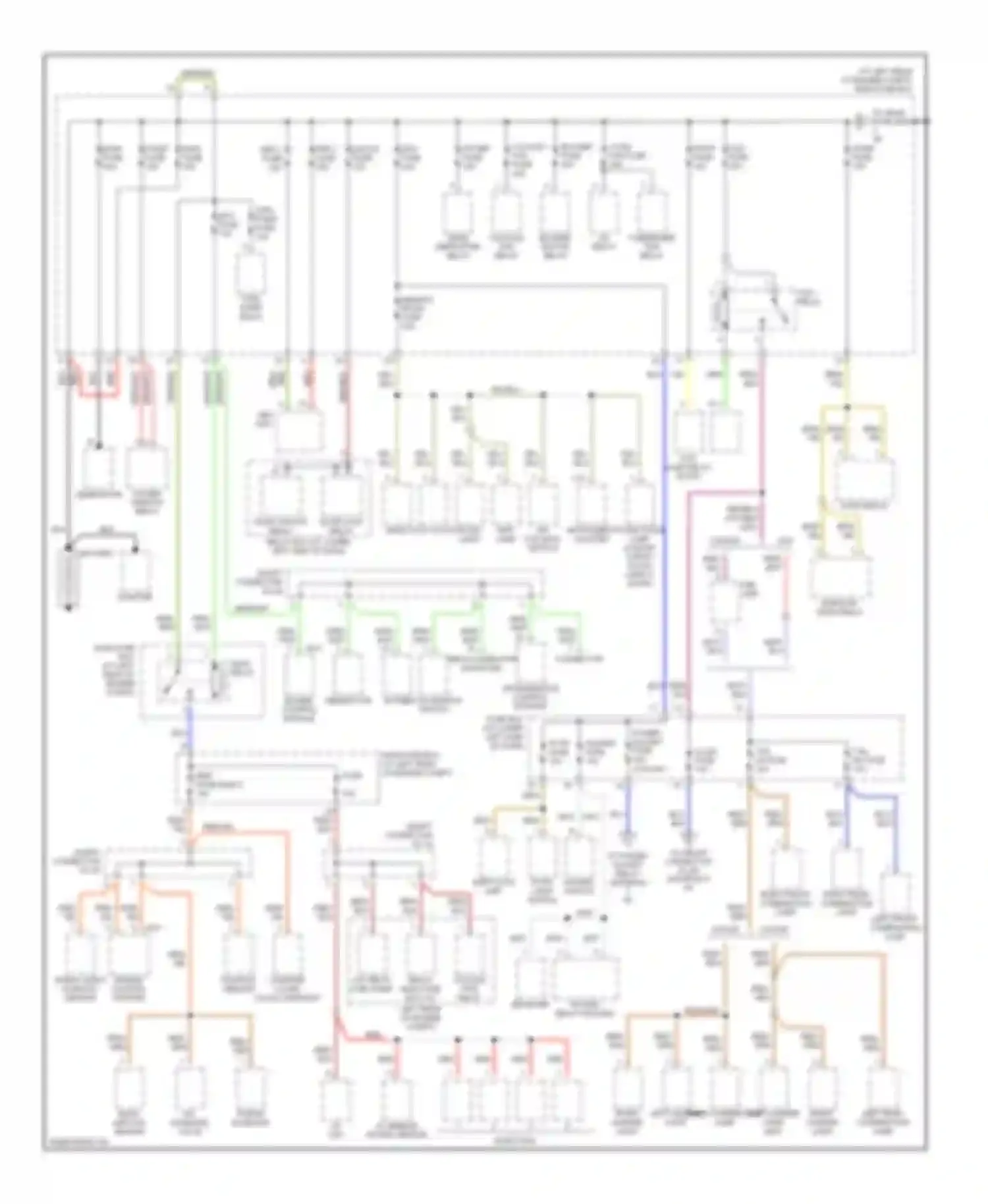 Rio Kia I facelift (2002-2005): Power distribution circuit (1 of 3)