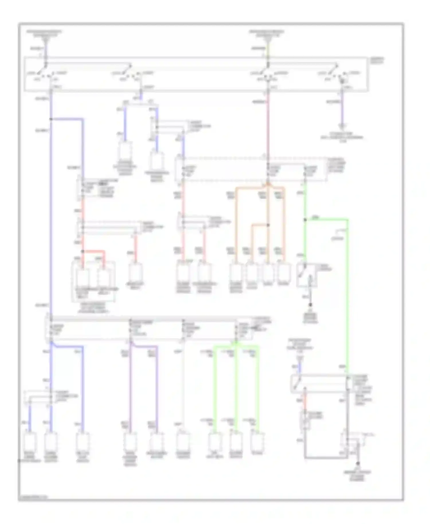 Rio Kia I facelift (2002-2005): Power distribution circuit (2 of 3)