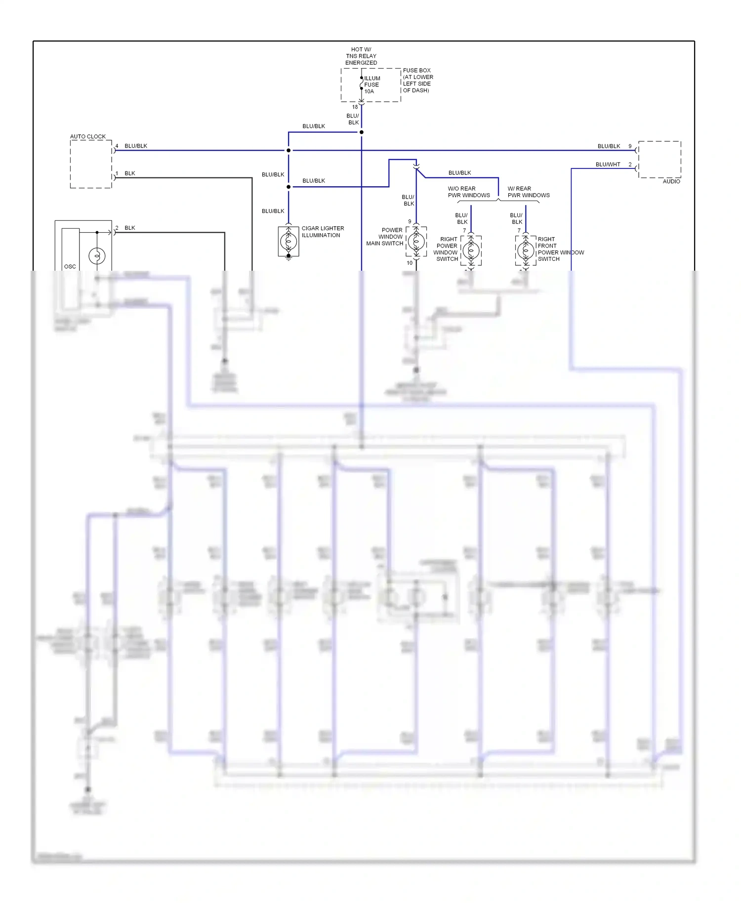 Kia Rio I facelift (2002-2005) blu wiring diagram  (16 of 26)