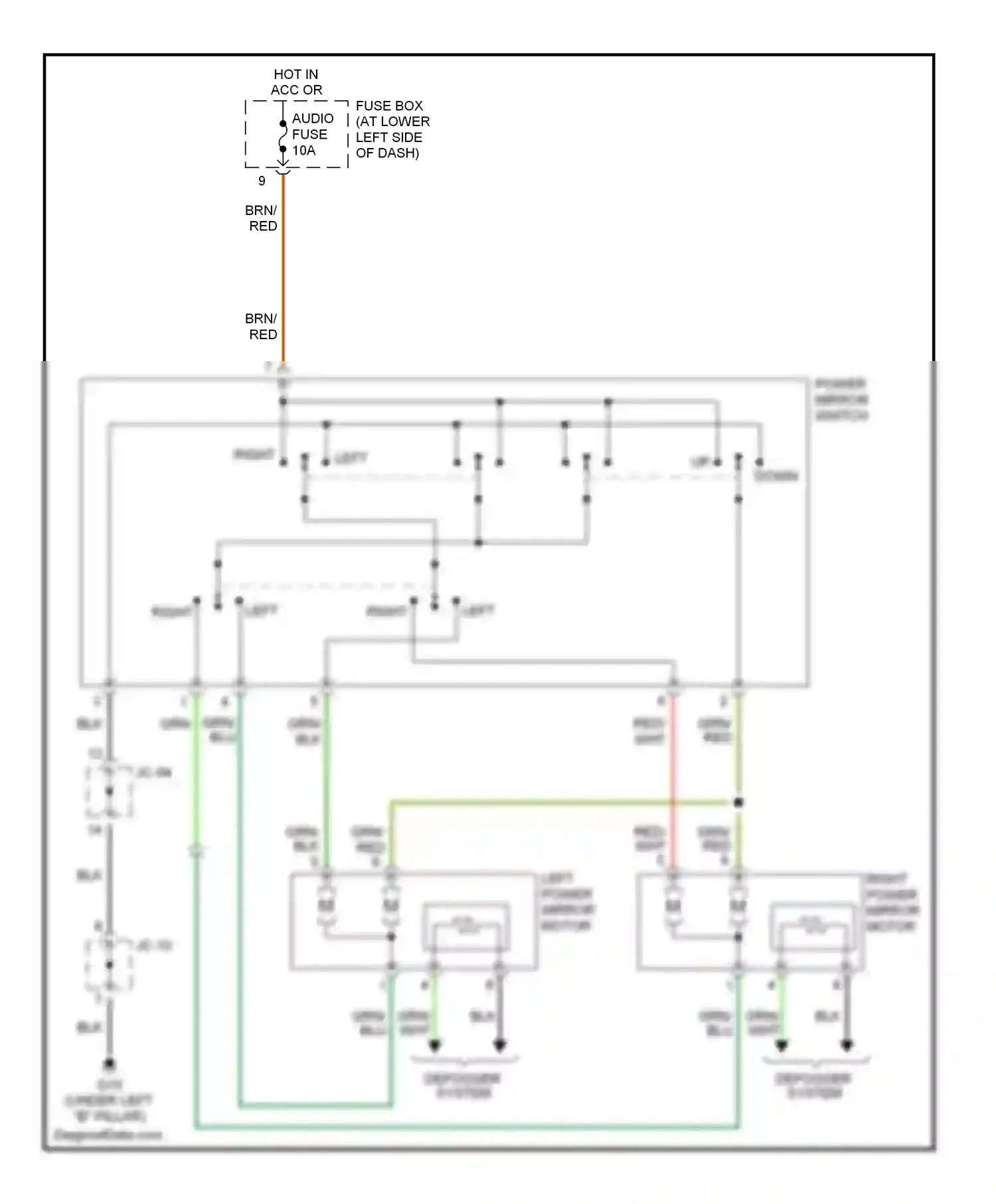 Kia Rio I facelift (2002-2005) blu wiring diagram  (20 of 26)