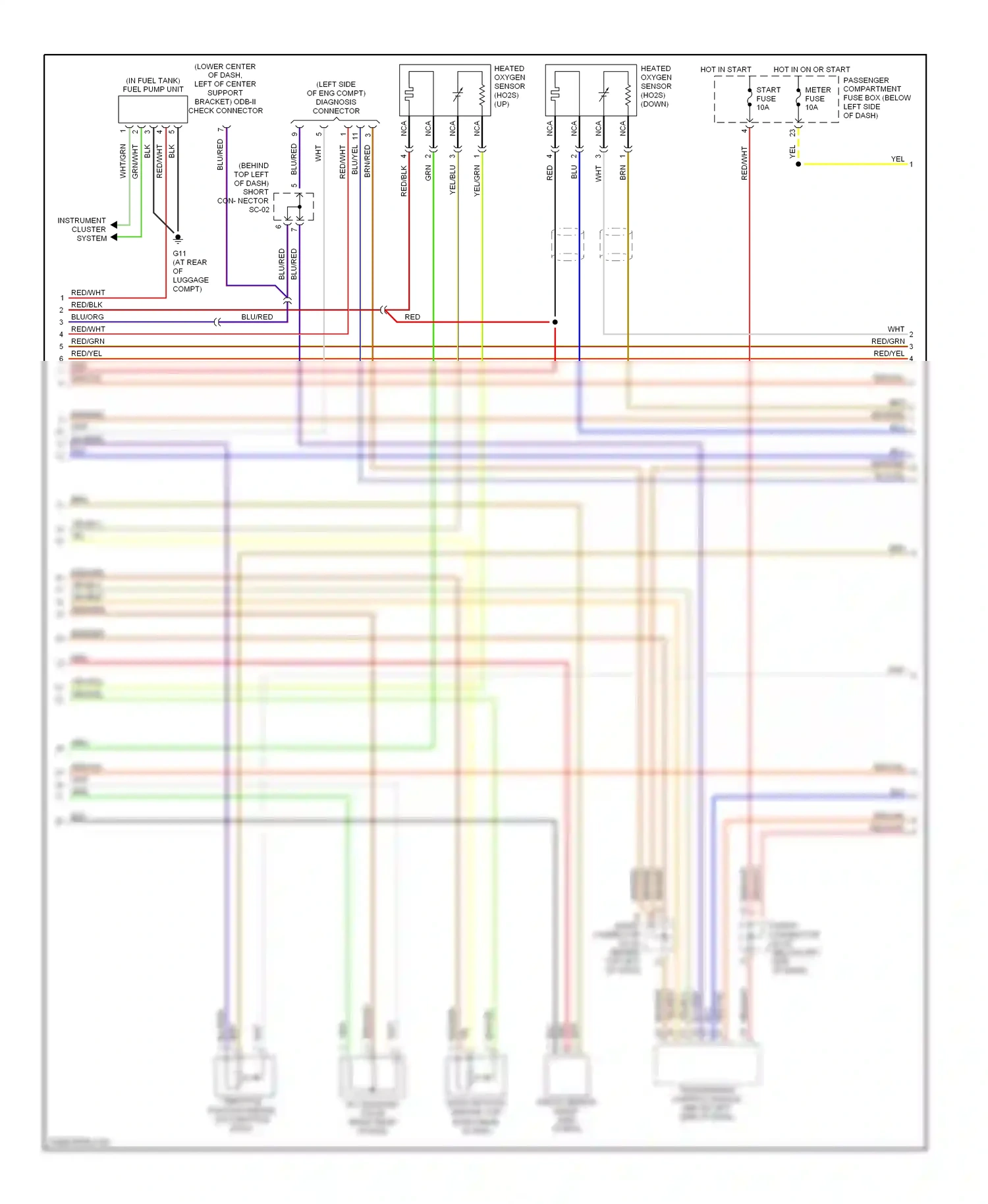 Kia Rio I facelift (2002-2005) blu wiring diagram  (9 of 26)