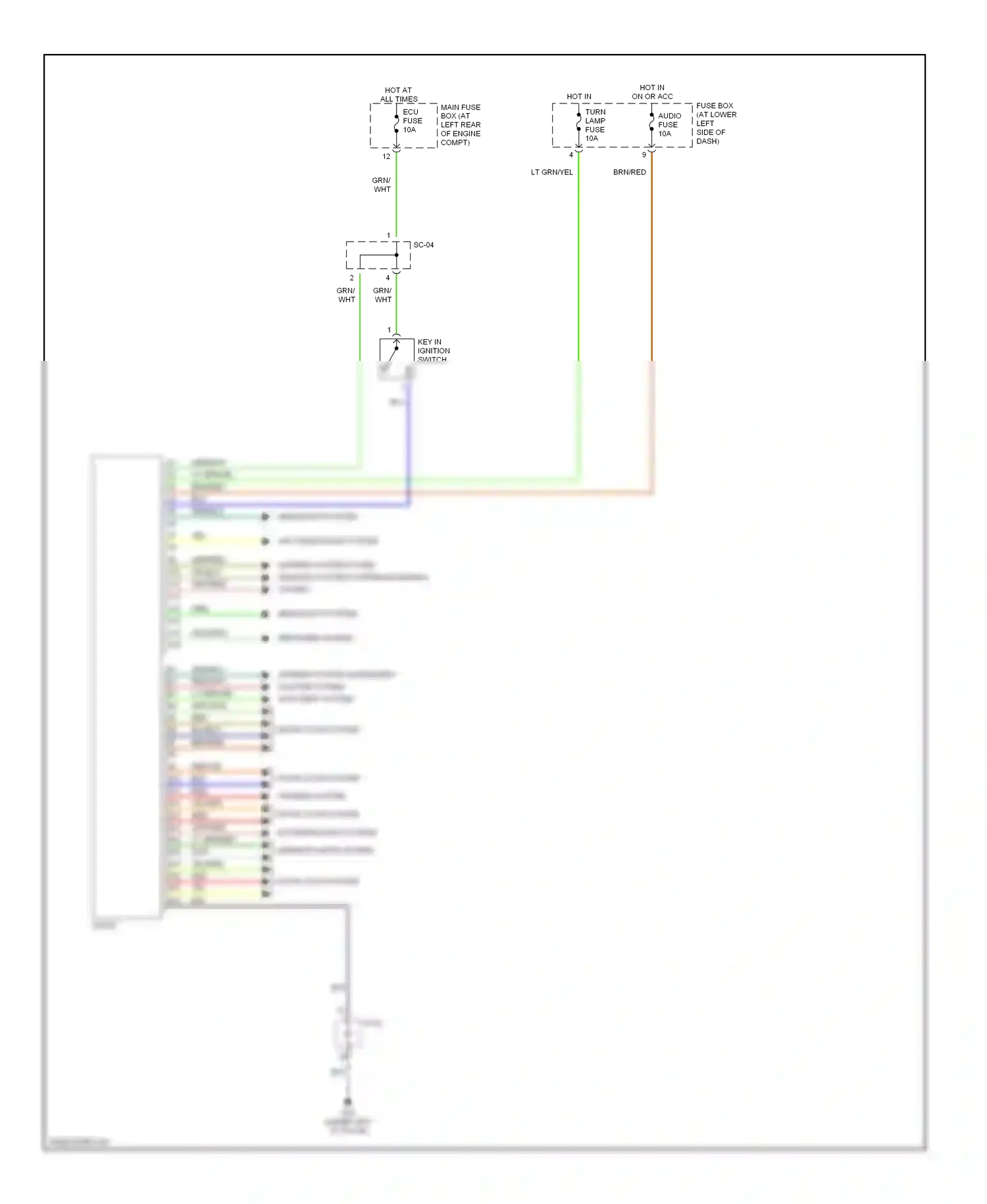 Kia Rio I facelift (2002-2005) brn wiring diagram  (2 of 20)