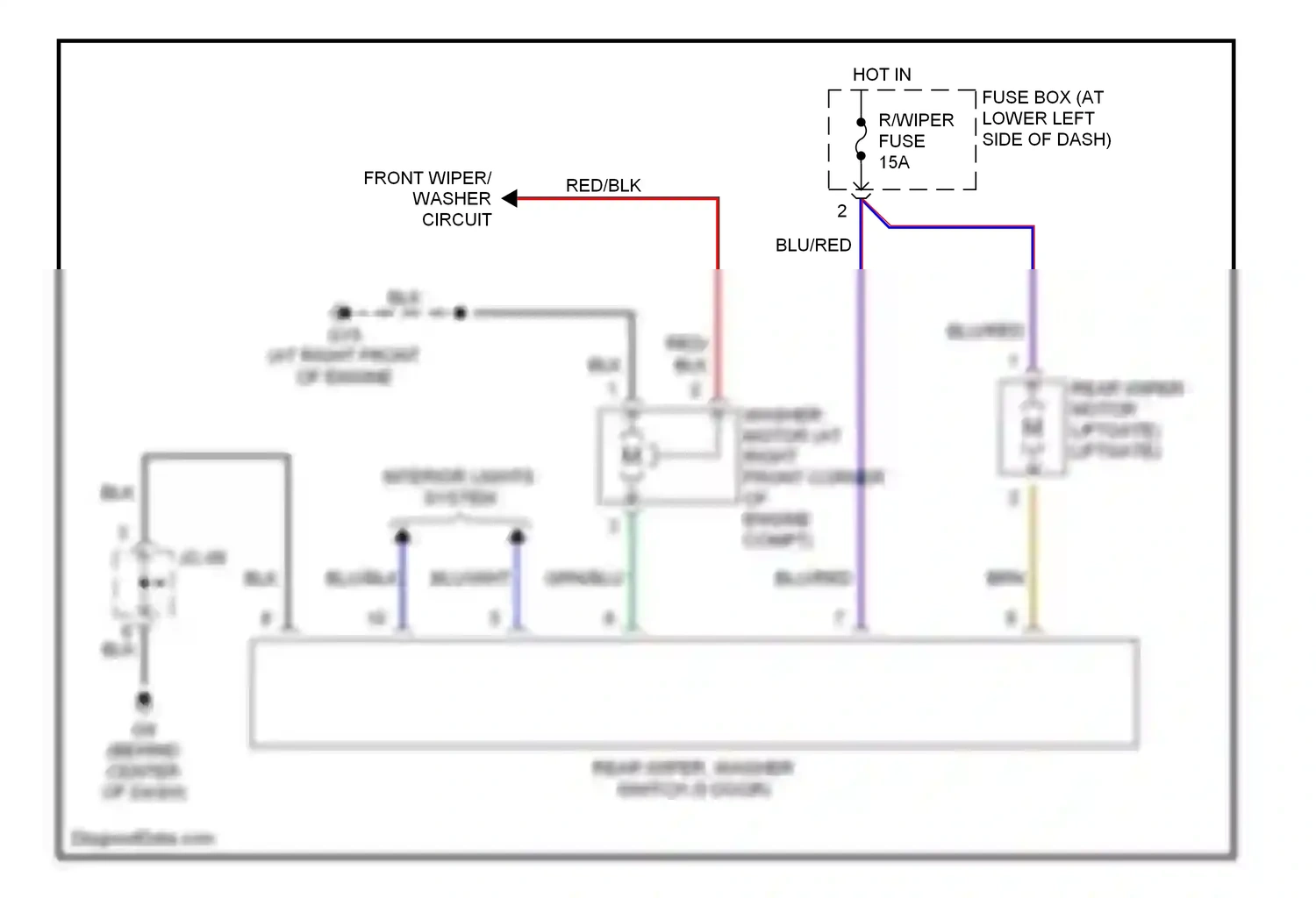 Kia Rio I facelift (2002-2005) brn wiring diagram  (17 of 20)