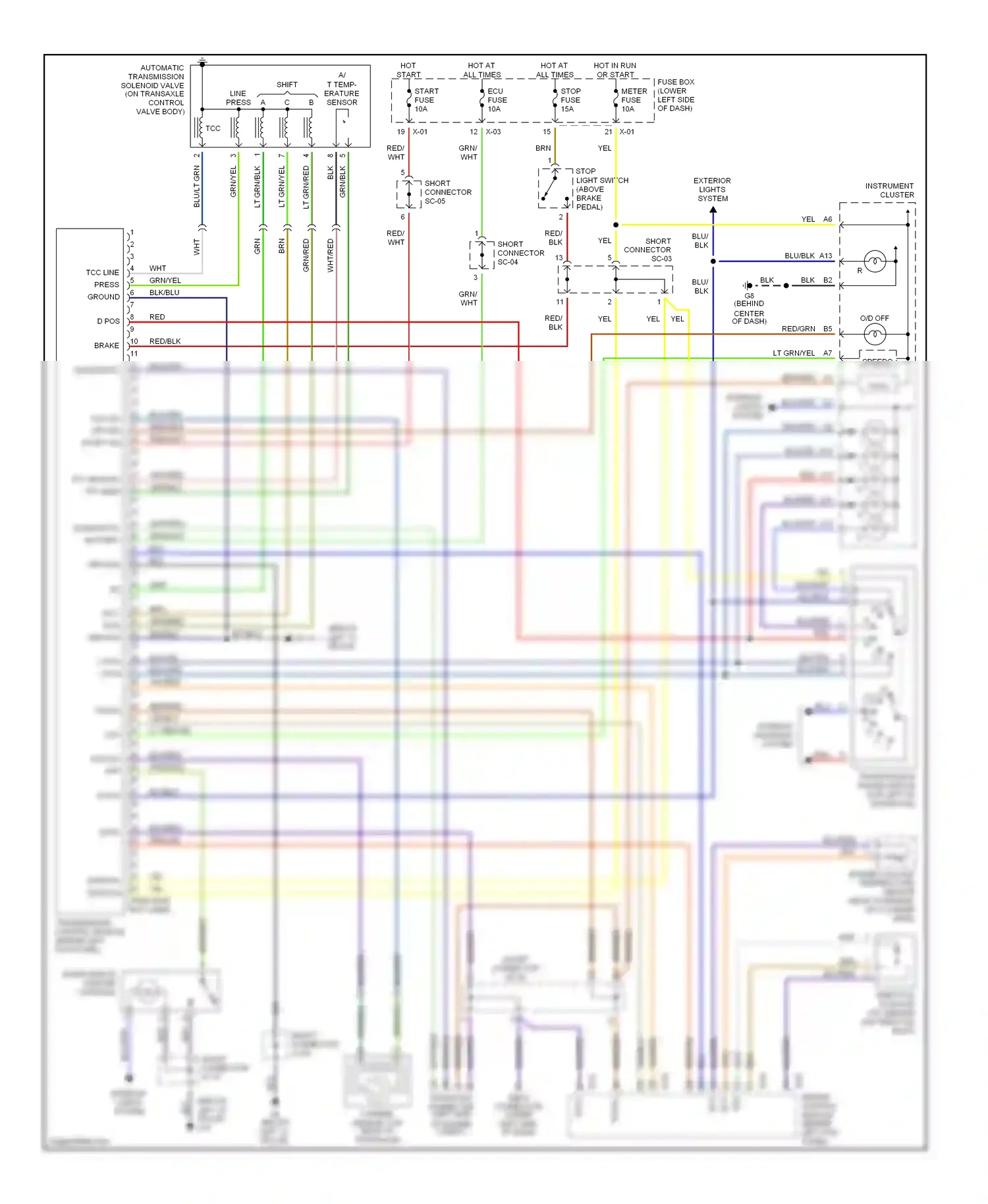 Kia Rio I facelift (2002-2005) ect wiring diagram  (1 of 1)